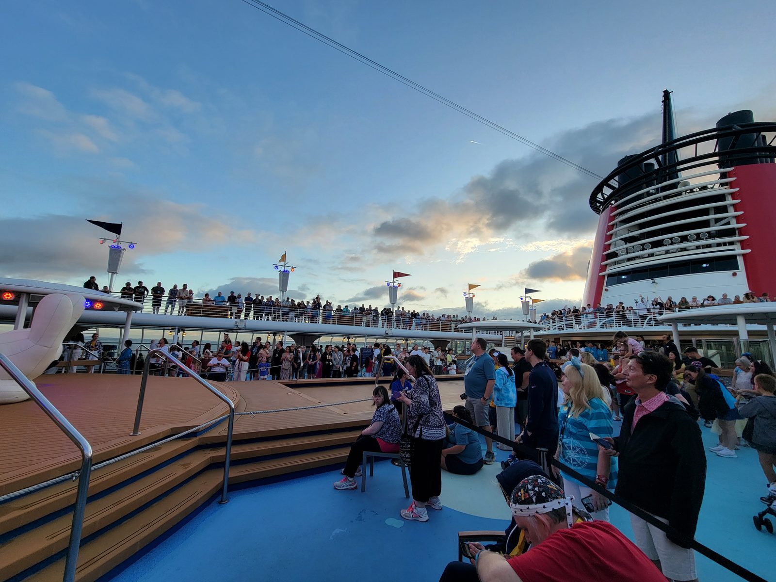 Mickey's Sail-A-Wave Party as we left Sydney