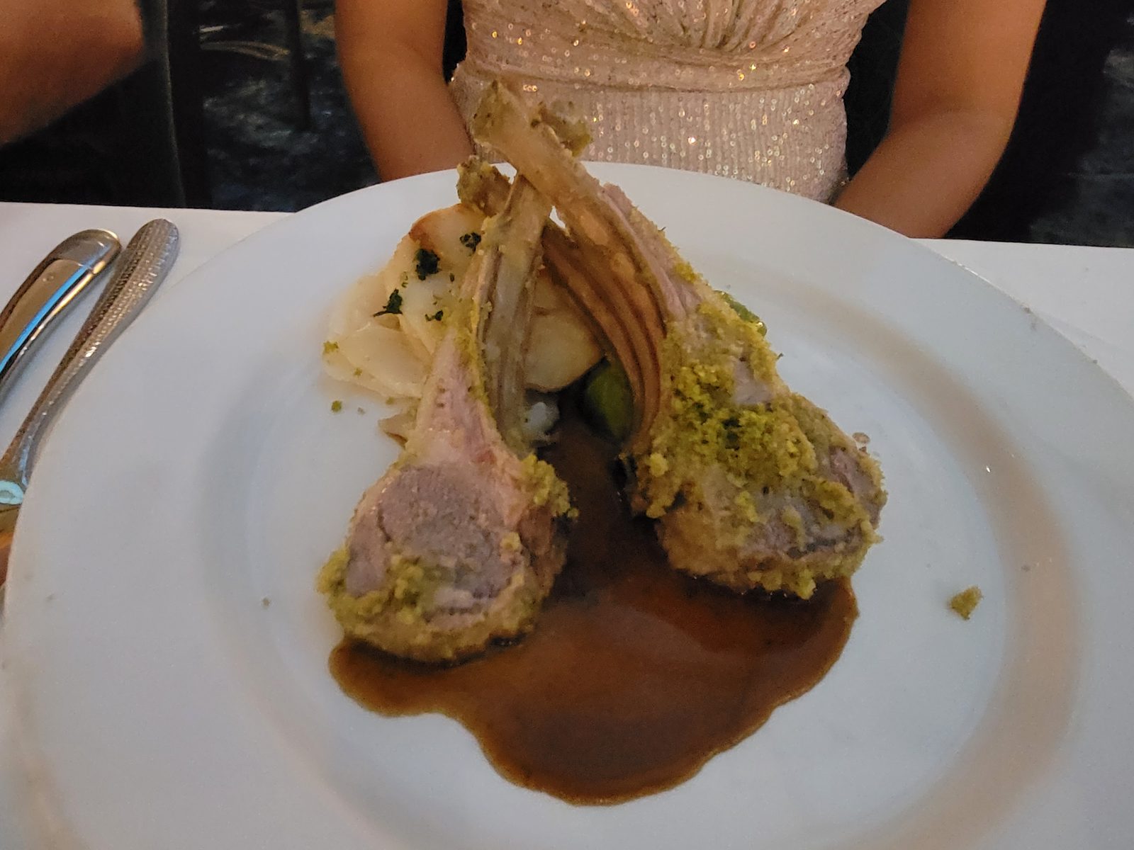 Lamb chops at Triton's