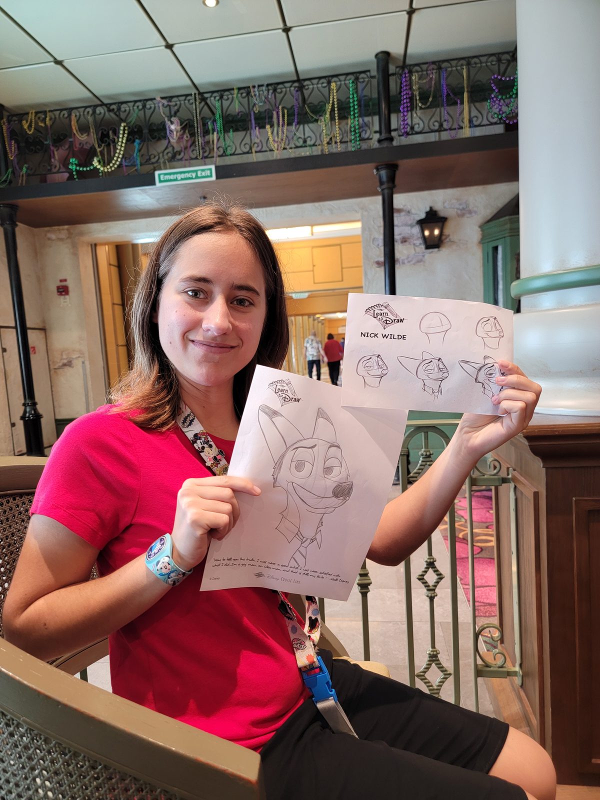 Lisa's sketch from the animation class