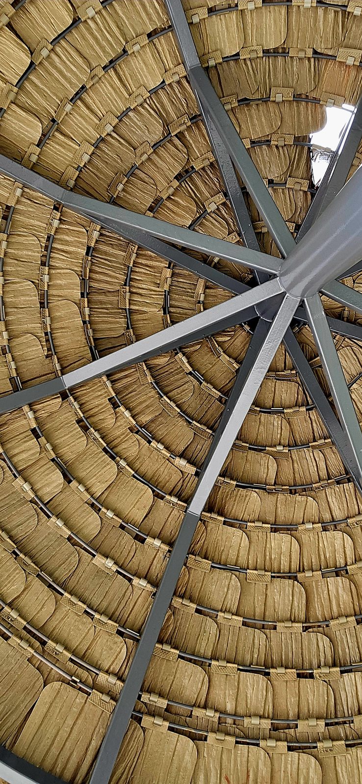 Thatched roof at Aquarium des Lagons