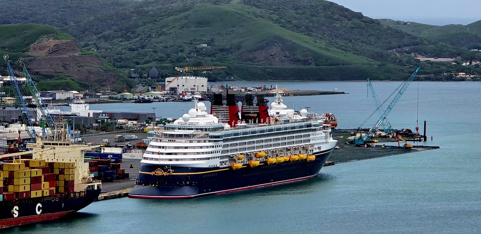 The Wonder in port at Nouméa