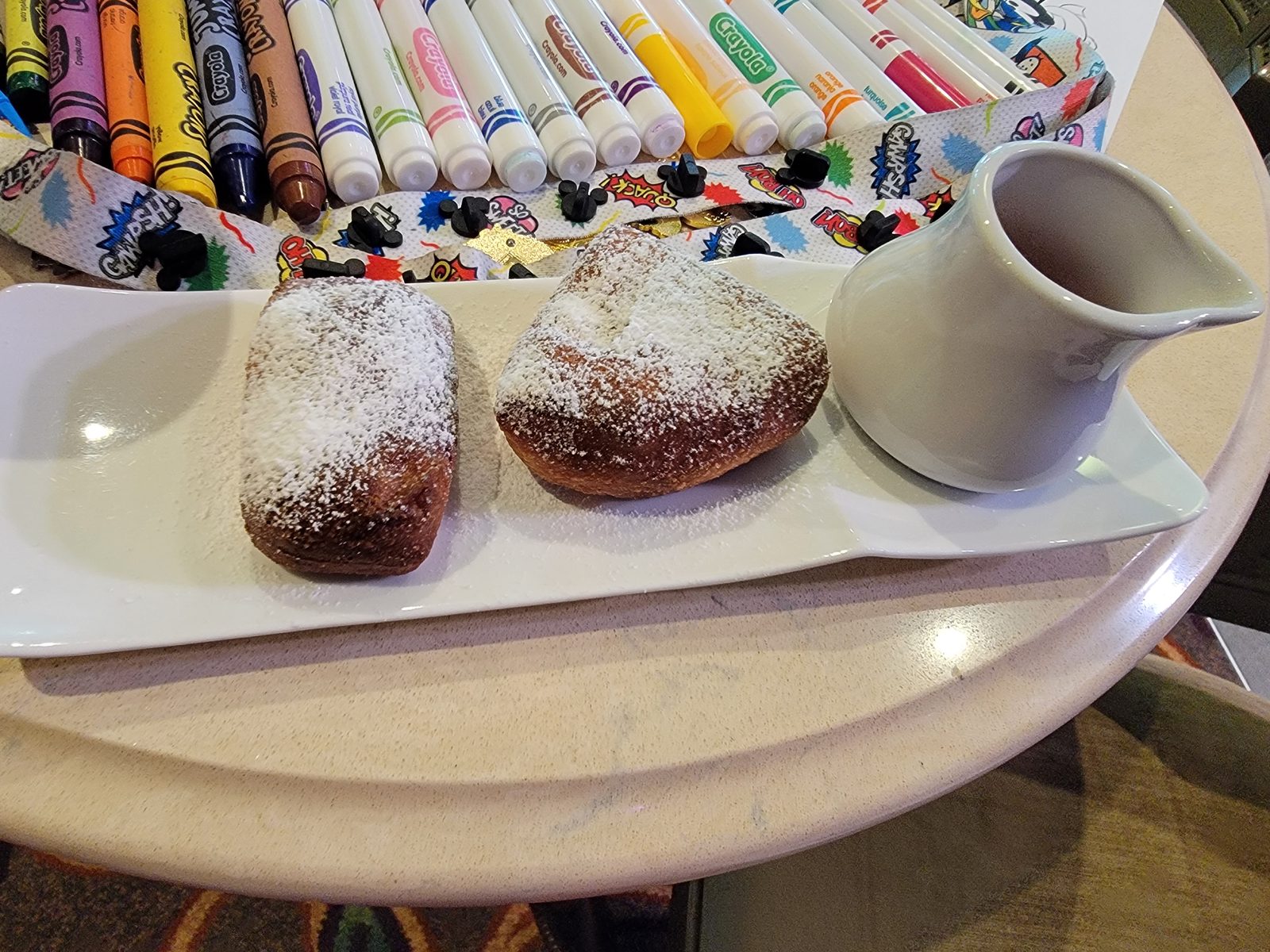 Sugared doughnuts for breakfast on my birthday
