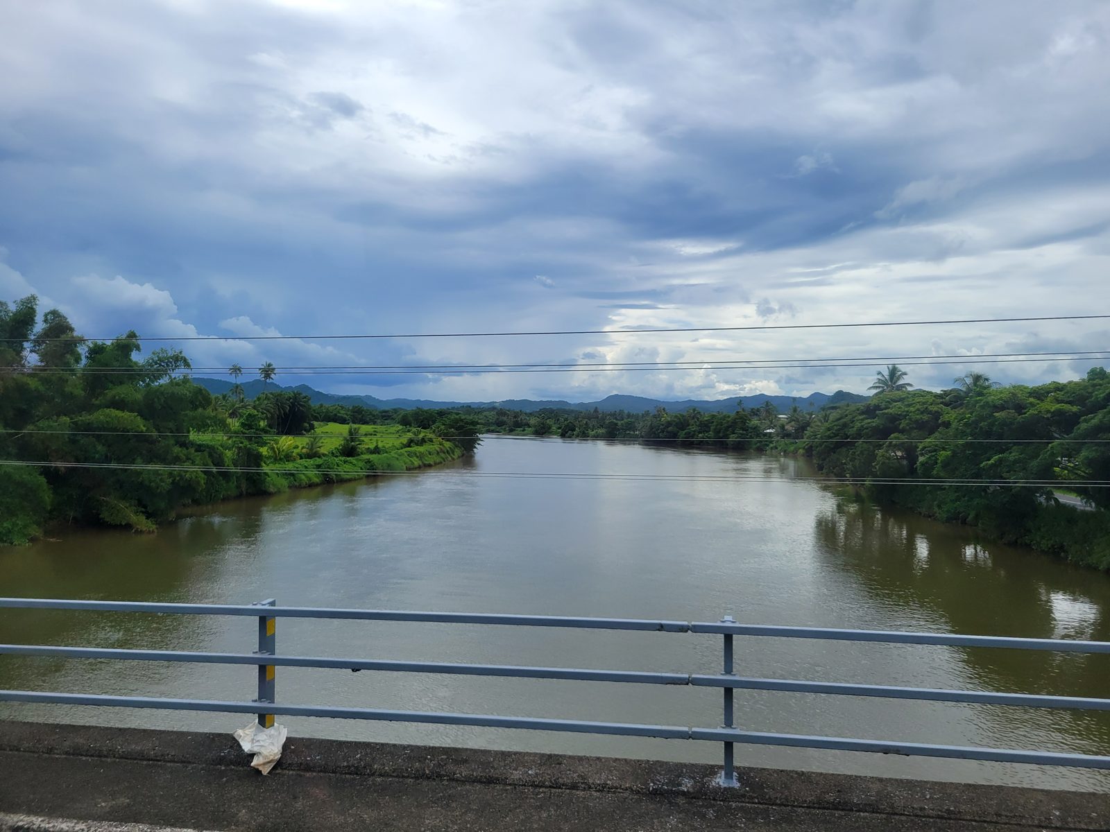 Crossing a river on the drive to Pacific Harbour