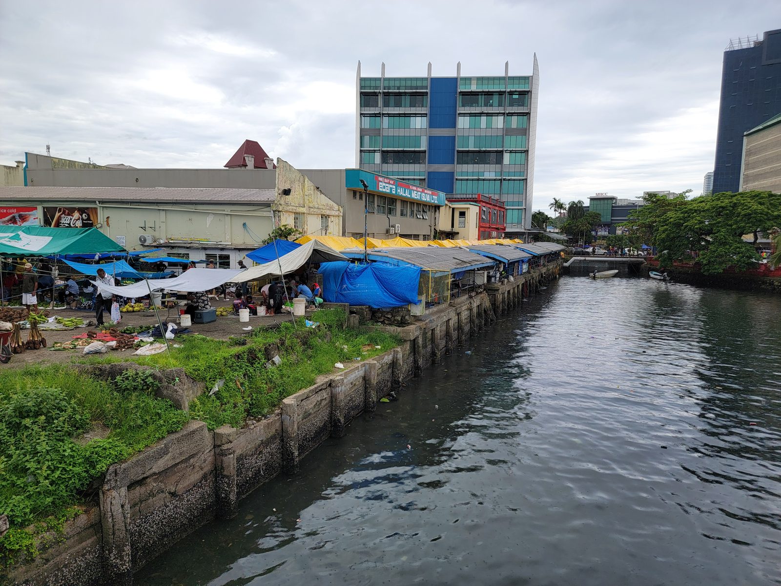 The canal beside the market in Suva