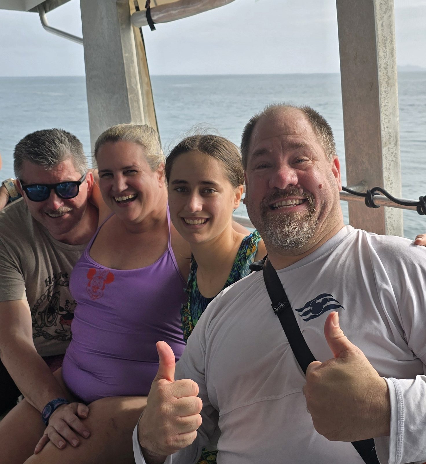 Lisa and I with our boat mates