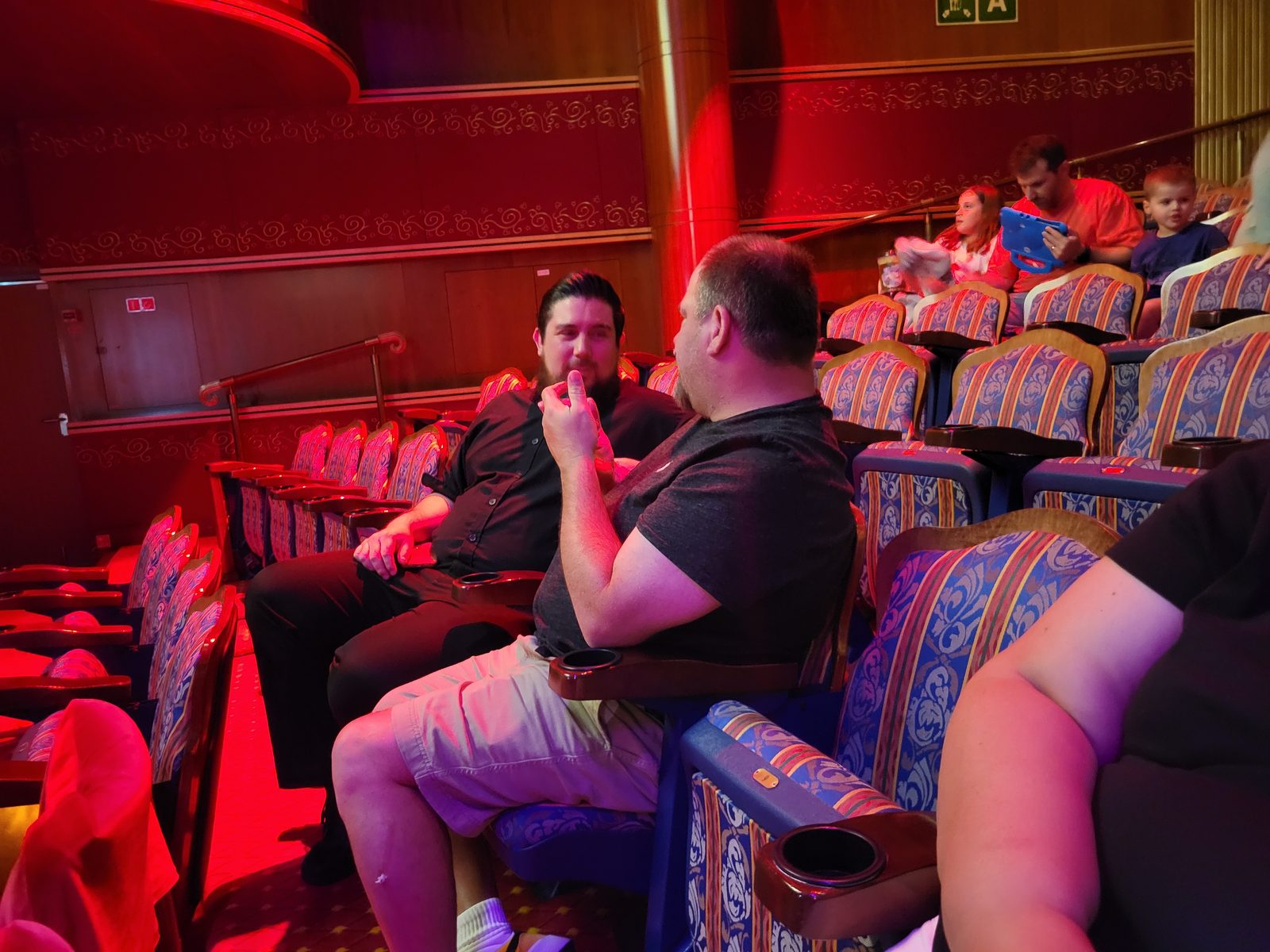 Michael in the audience for the show