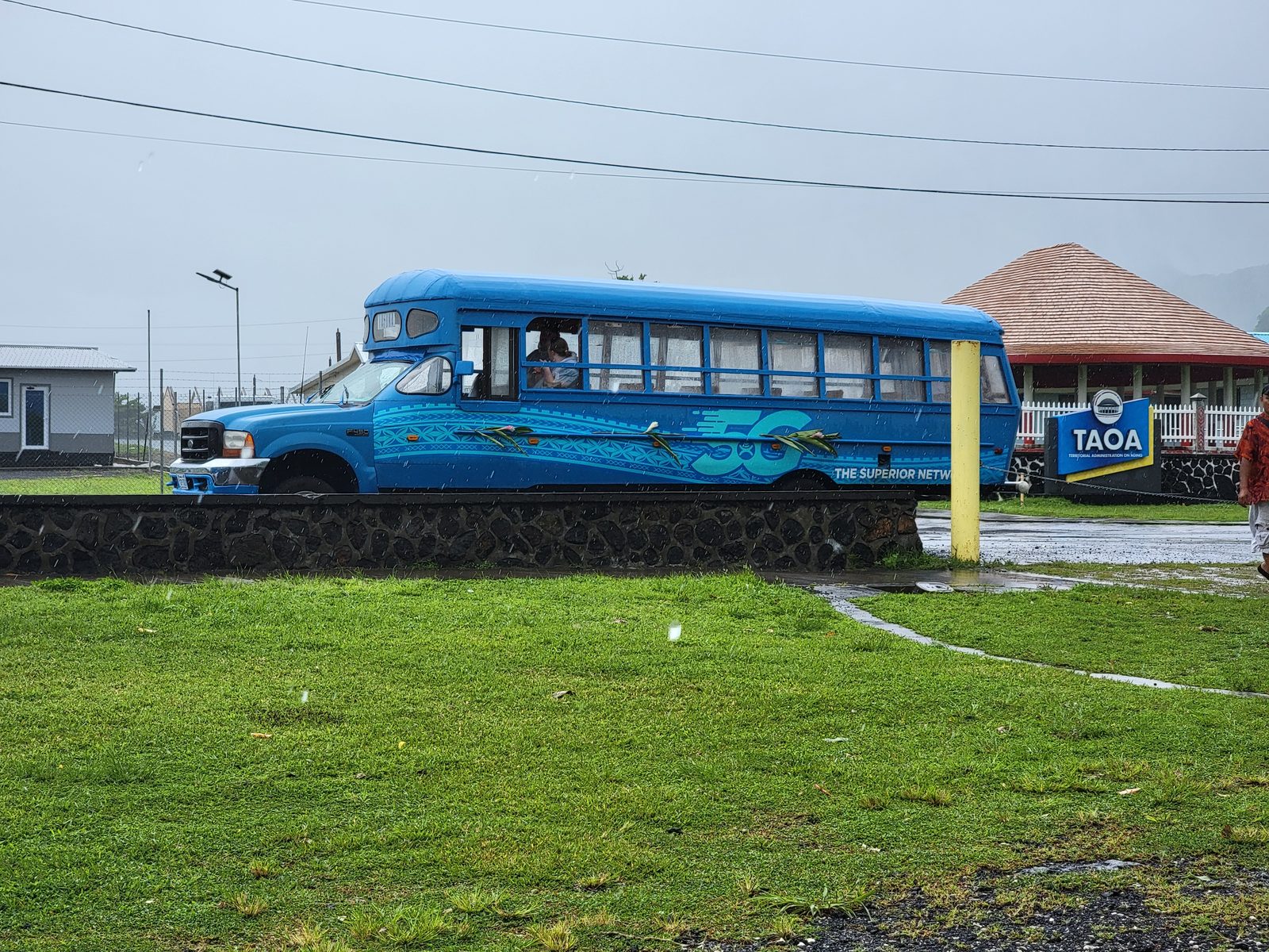 Our island bus for the tour