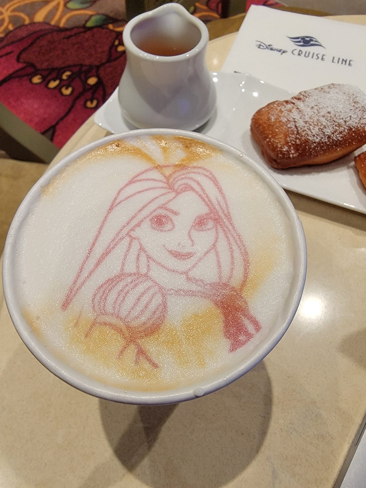 Latte art of Rapunzel