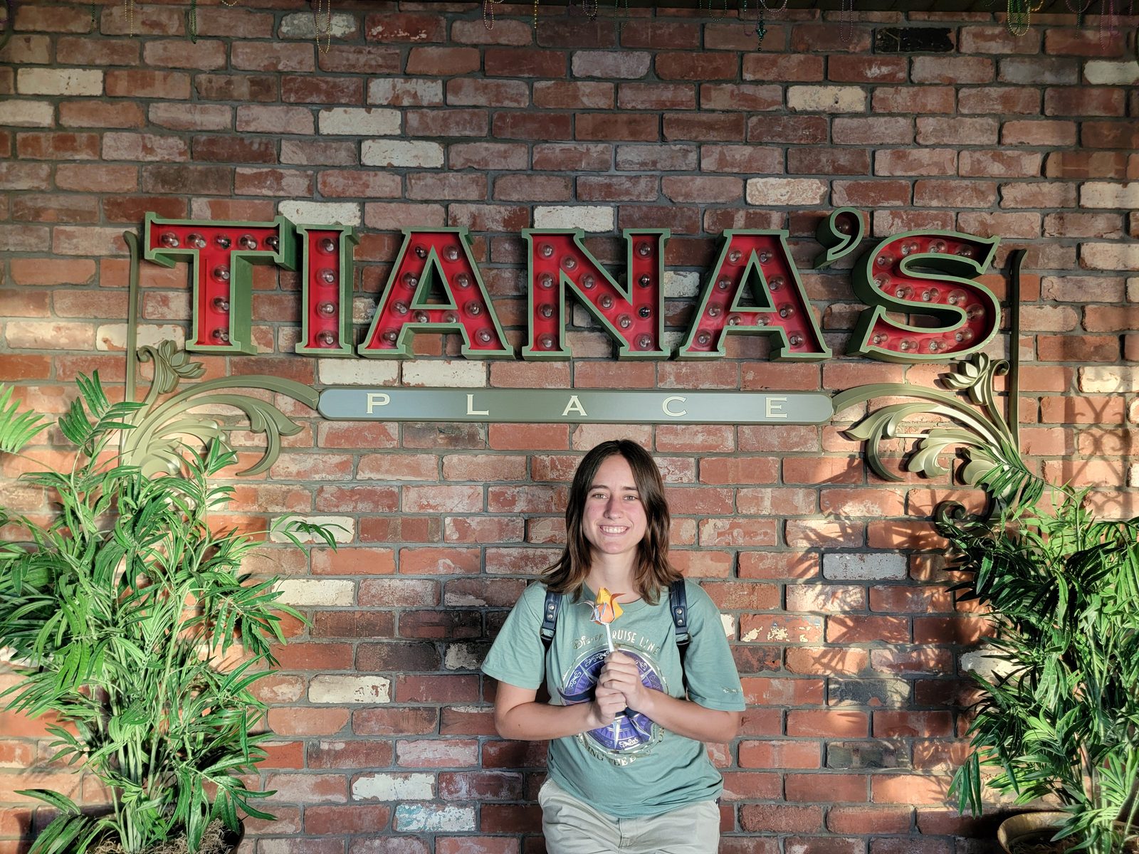 Lisa outside Tiana's Place