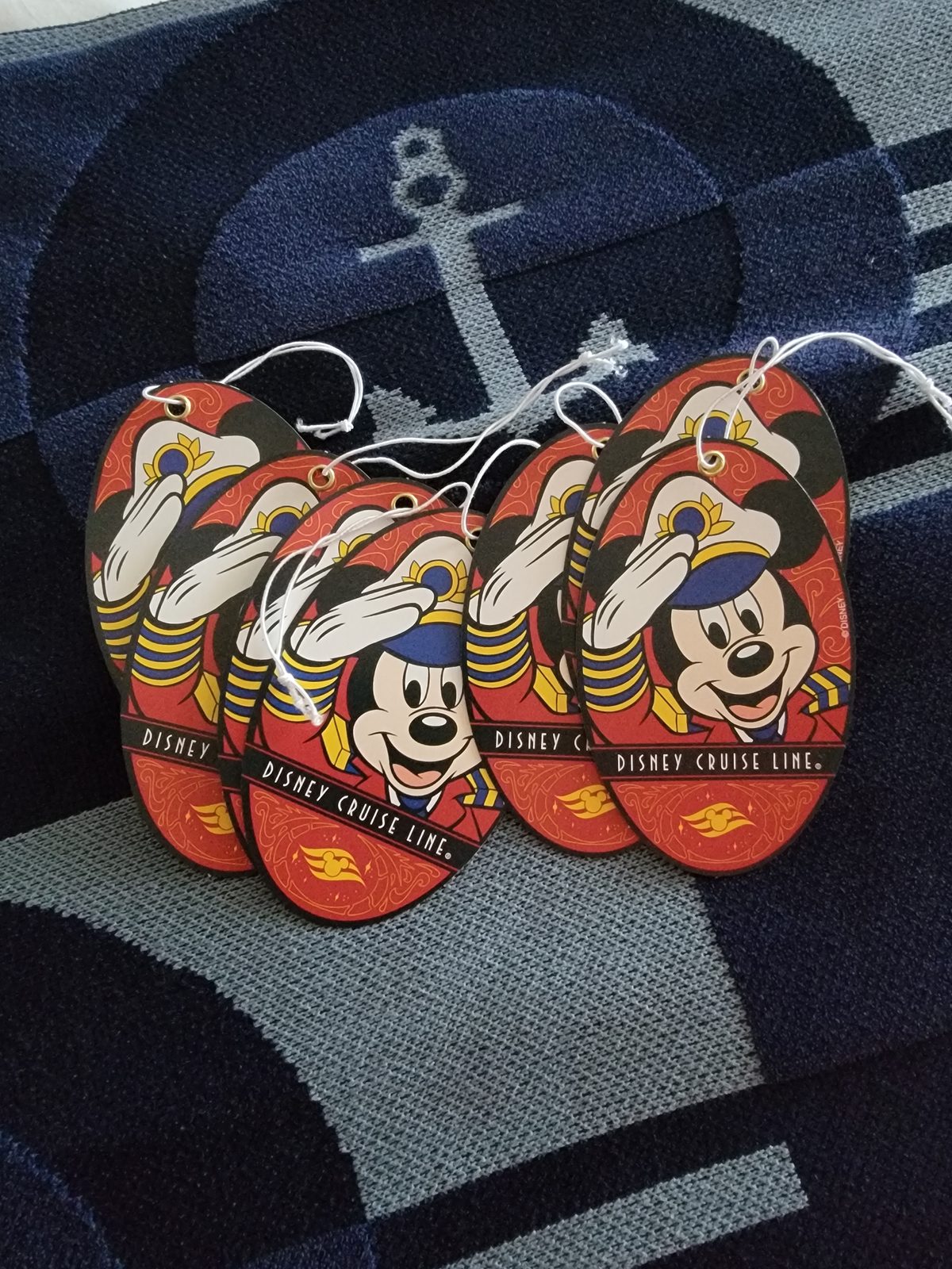 Our luggage tags before debarkation, Nawiliwili