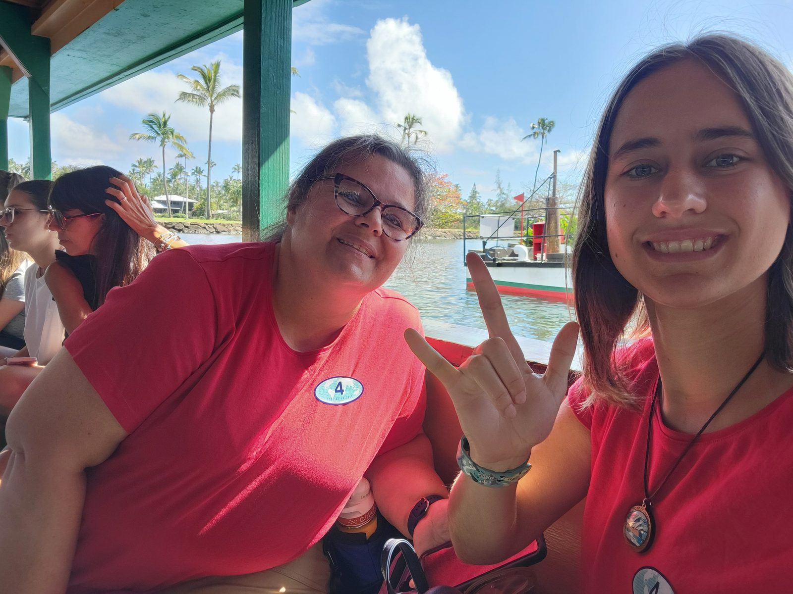 Kathy and Lisa on the river boat