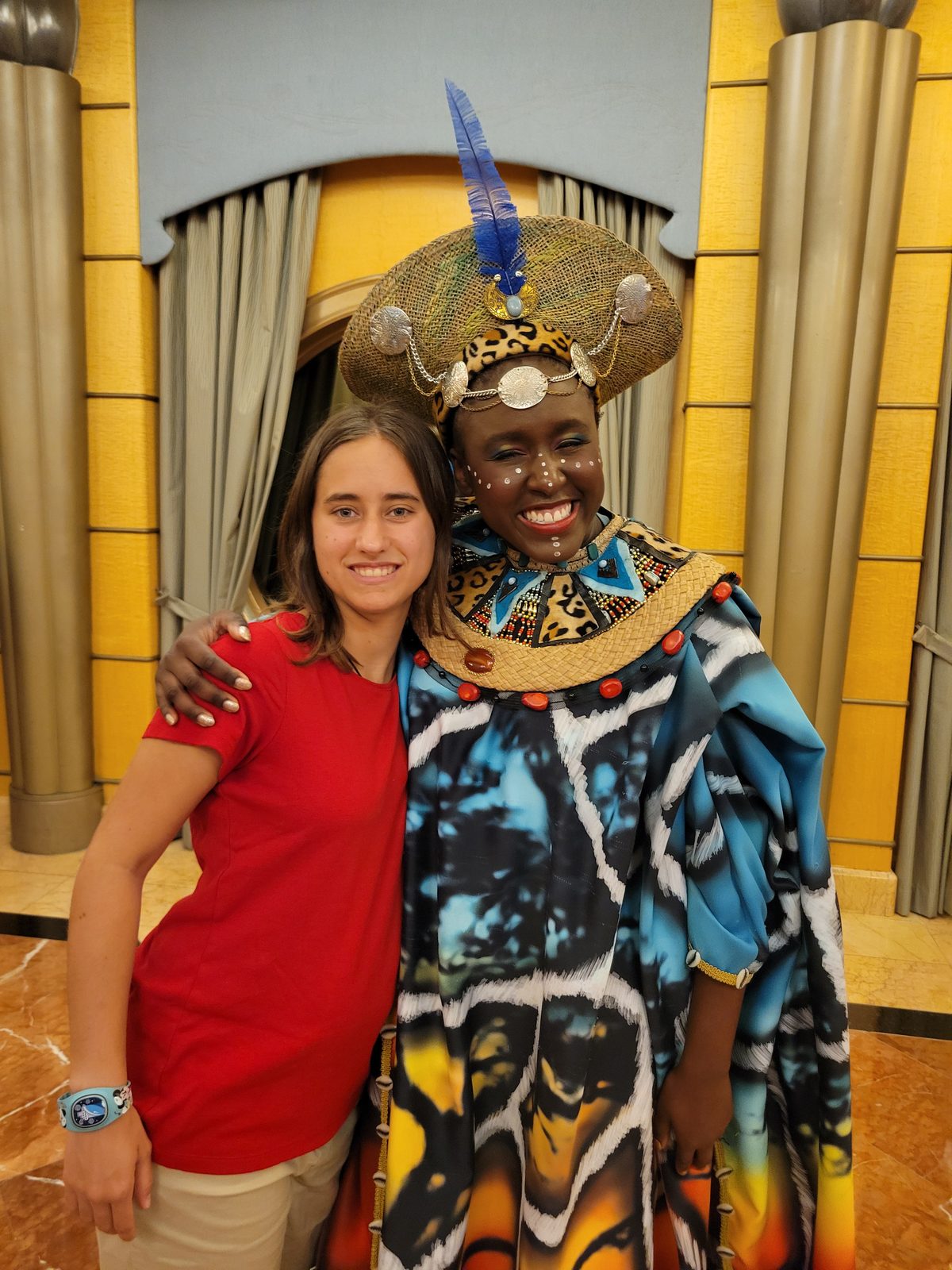 Lisa with one of the stars of the evening show