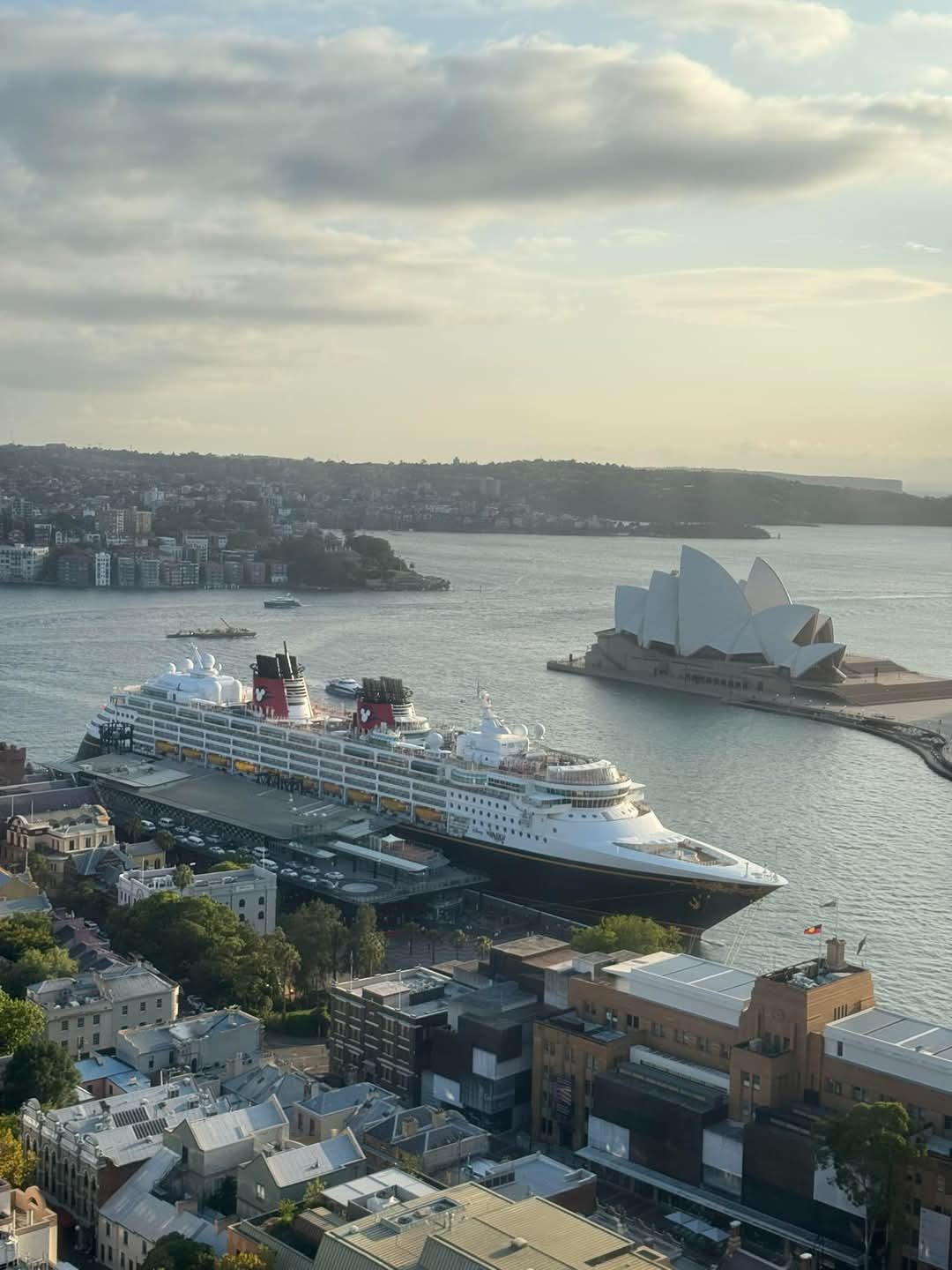 The Wonder docked below the Opera House