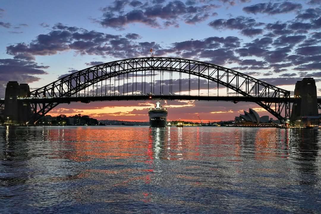 The Wonder in Sydney Harbour at sunset