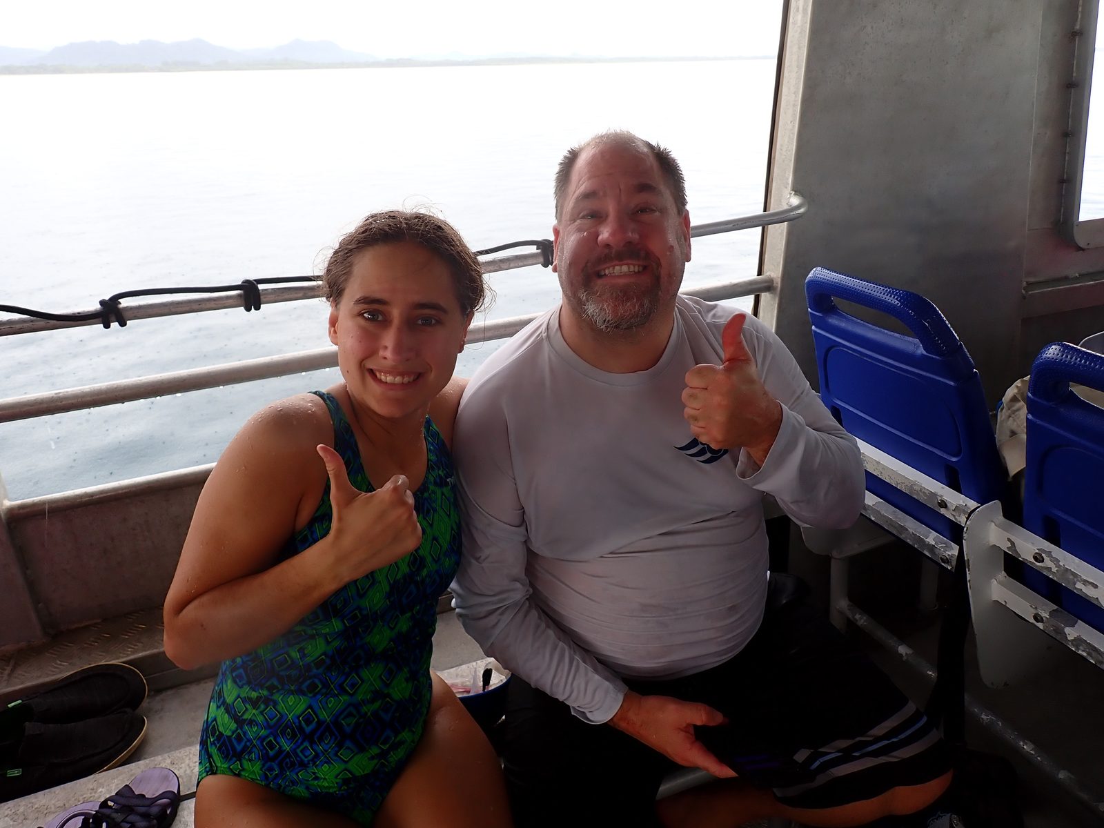 Michael and Lisa after snorkeling