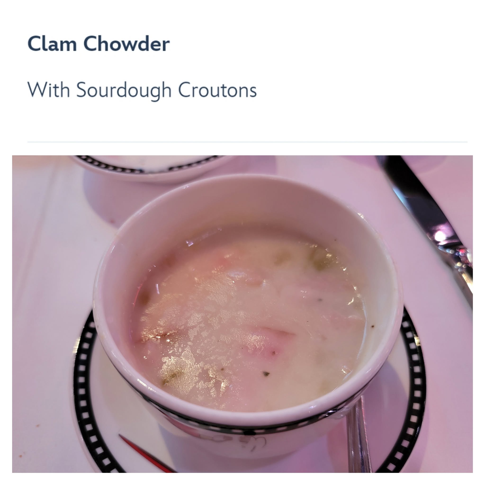Clam chowder