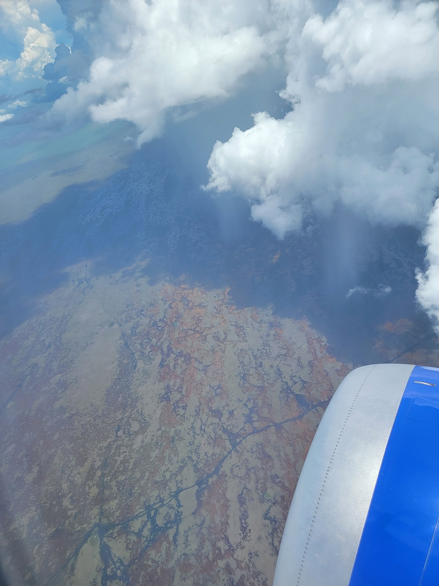 The Everglades from the plane