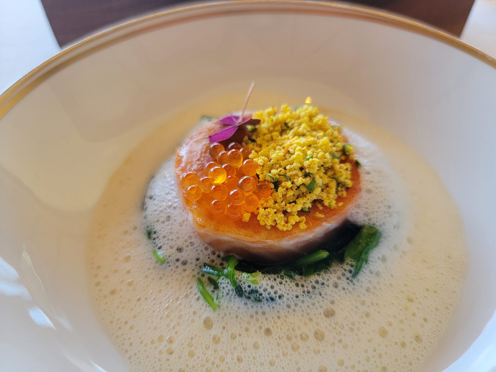 One of many courses from our lunch at Remy