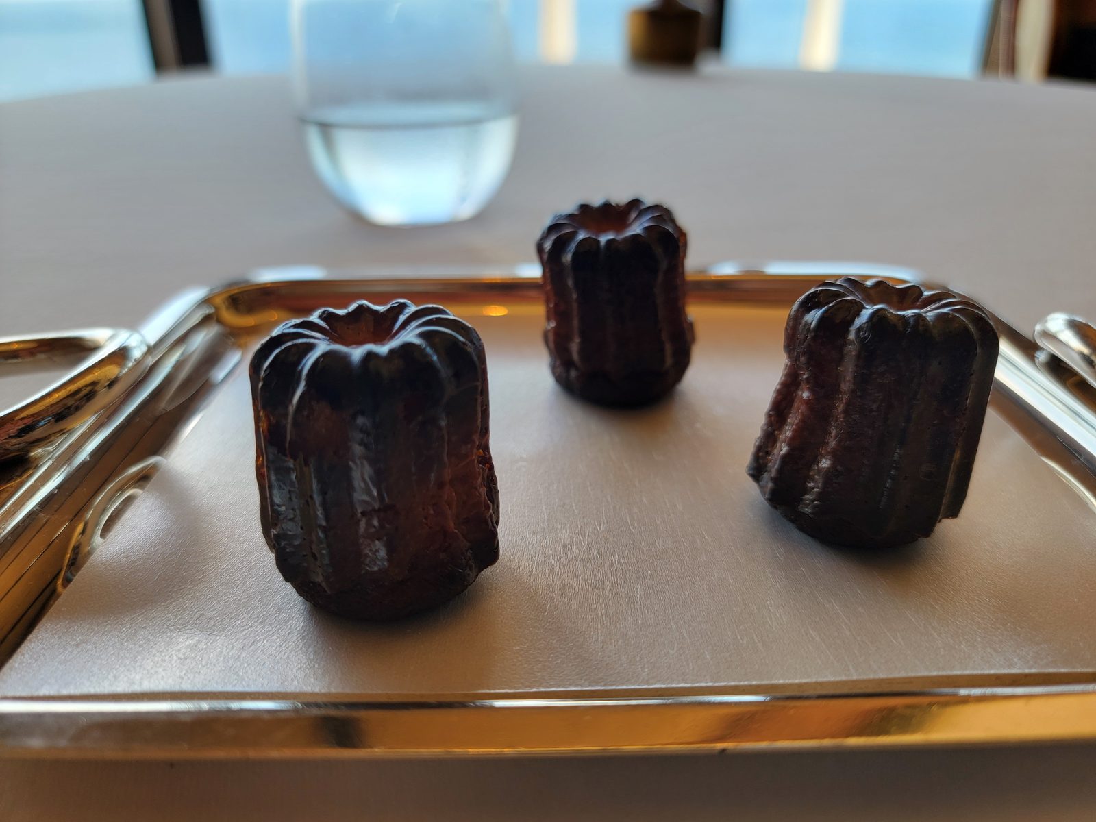 Caneles at the end of brunch at Remy