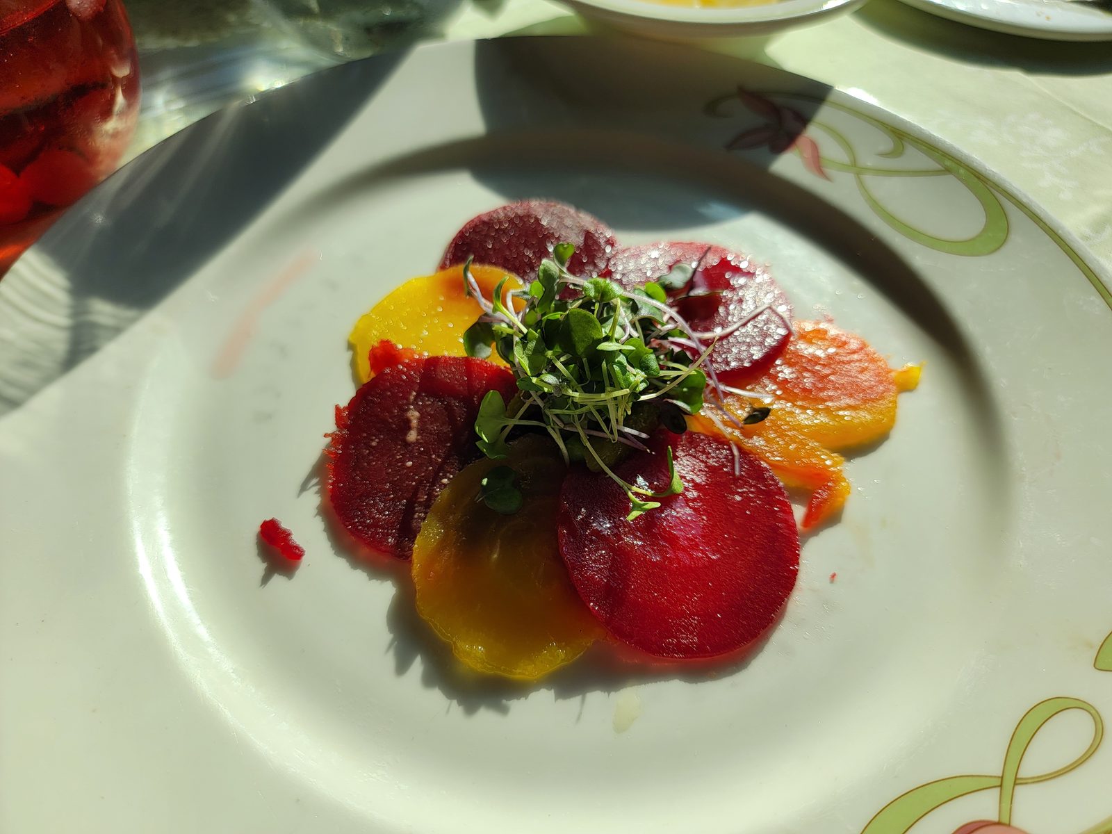Beet salad at Enchanted Garden