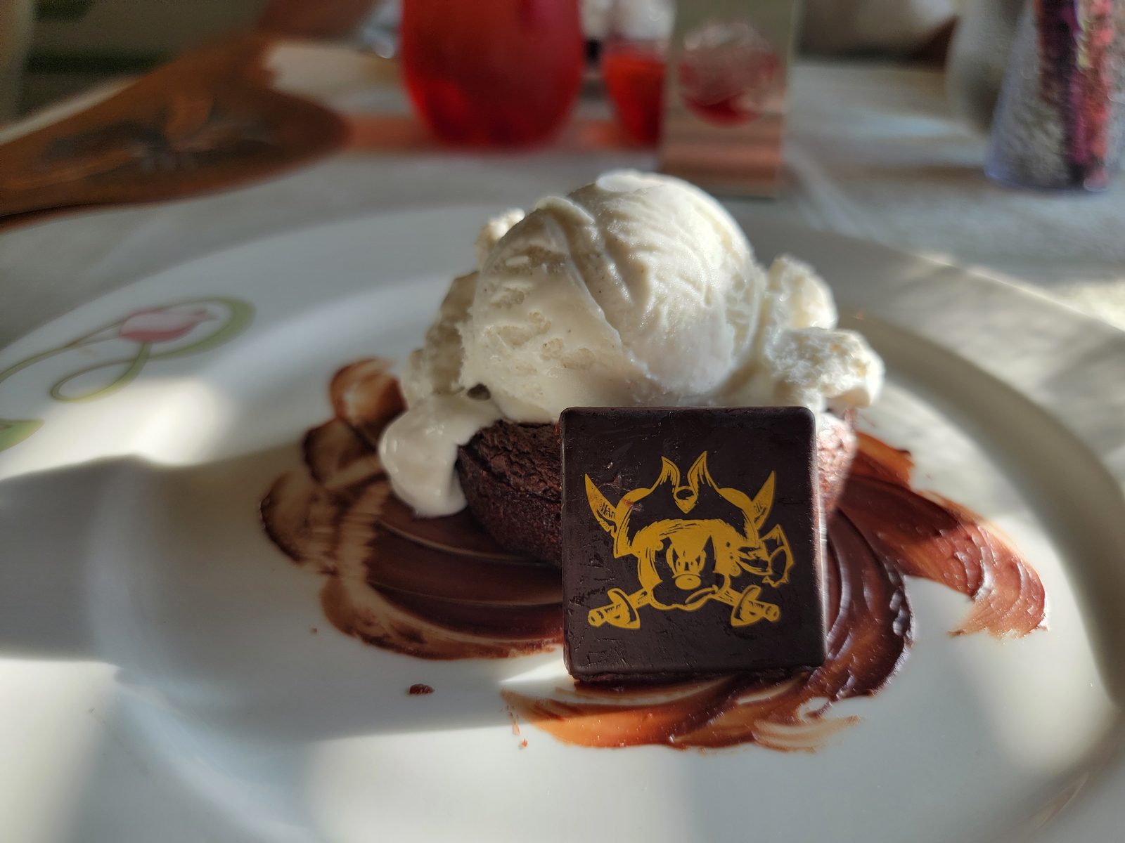 Dessert stamped skull and crossbones for Pirate Night