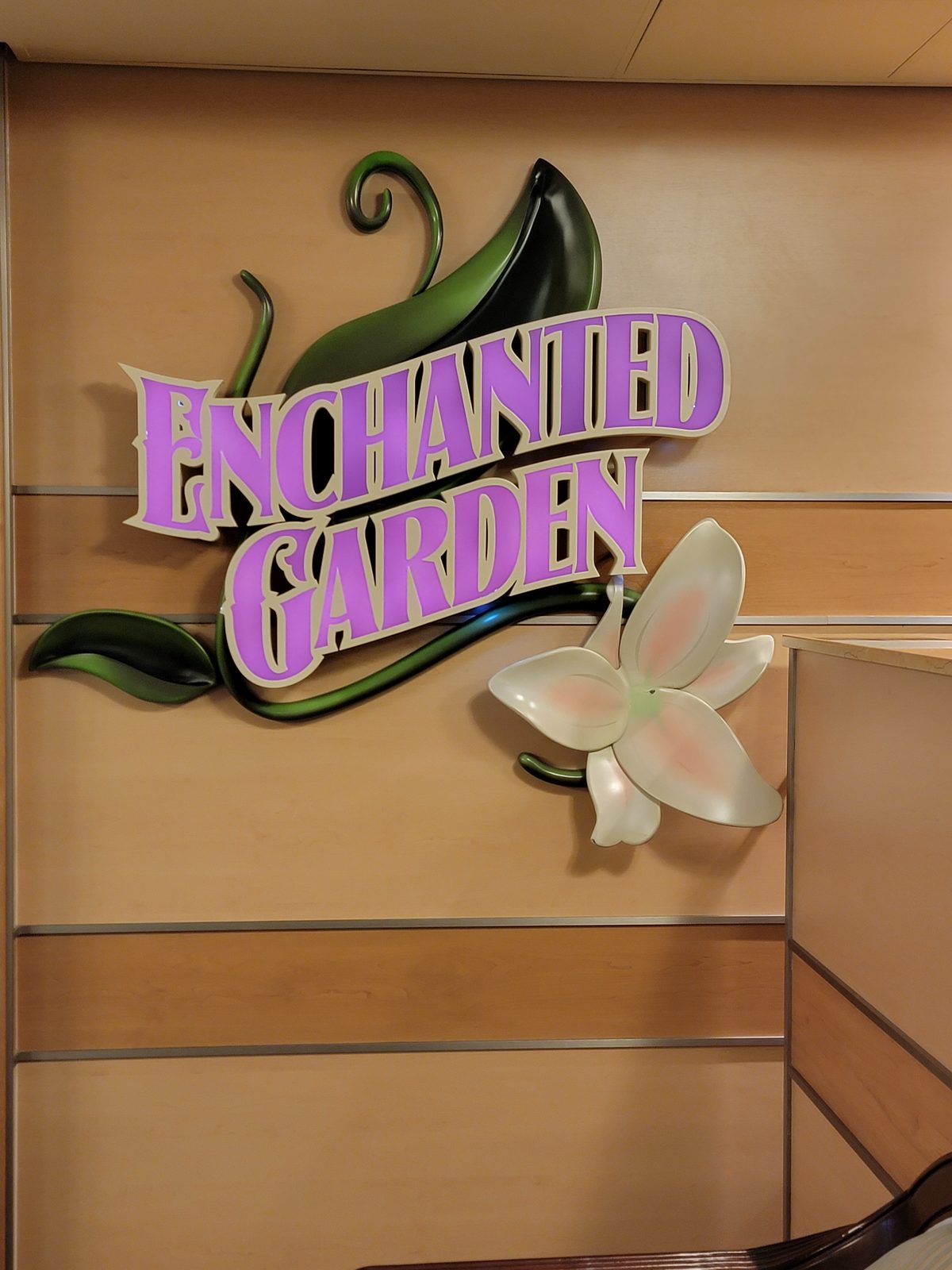 The Enchanted Garden sign