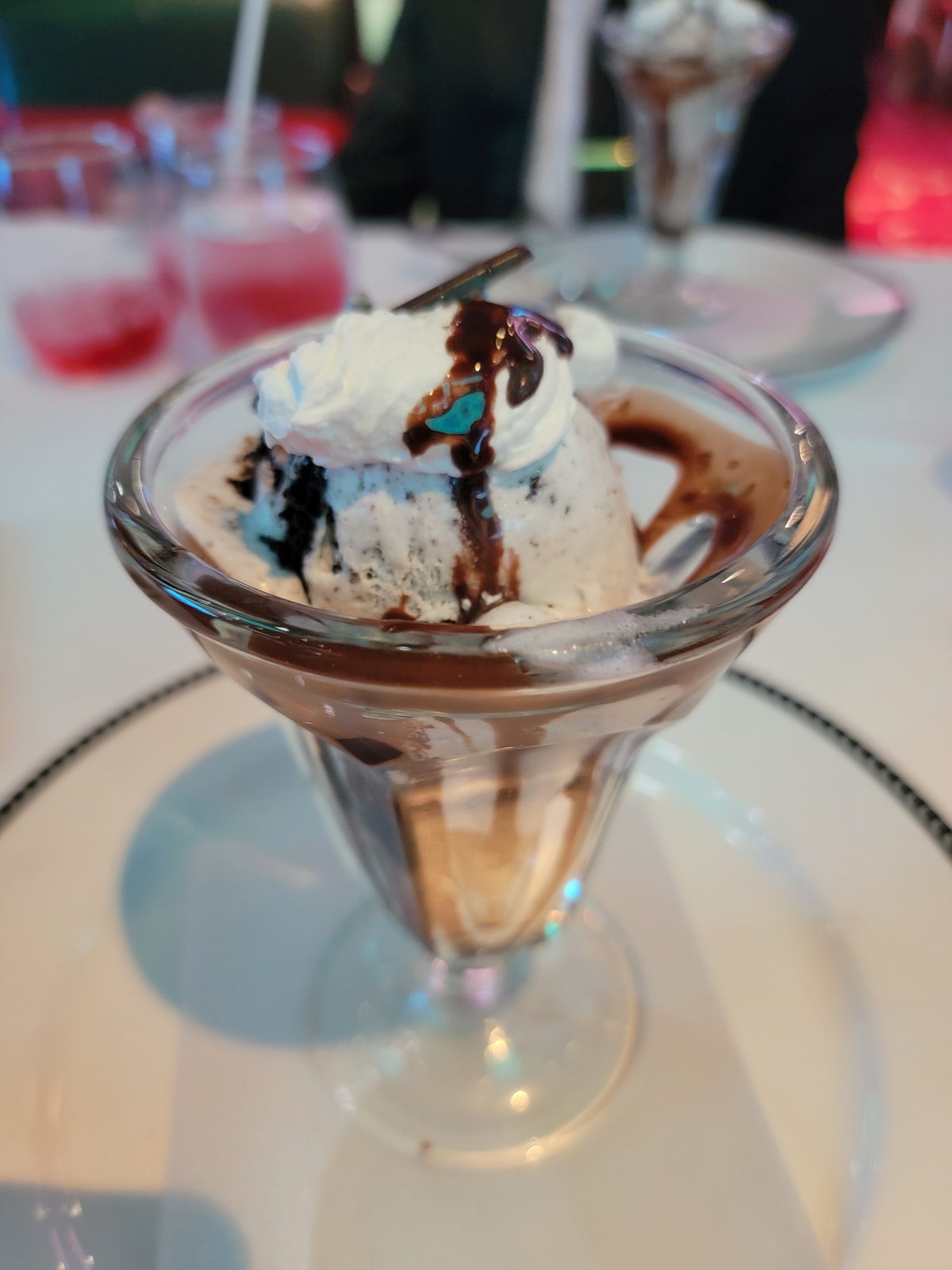 Ice cream sundae for dessert