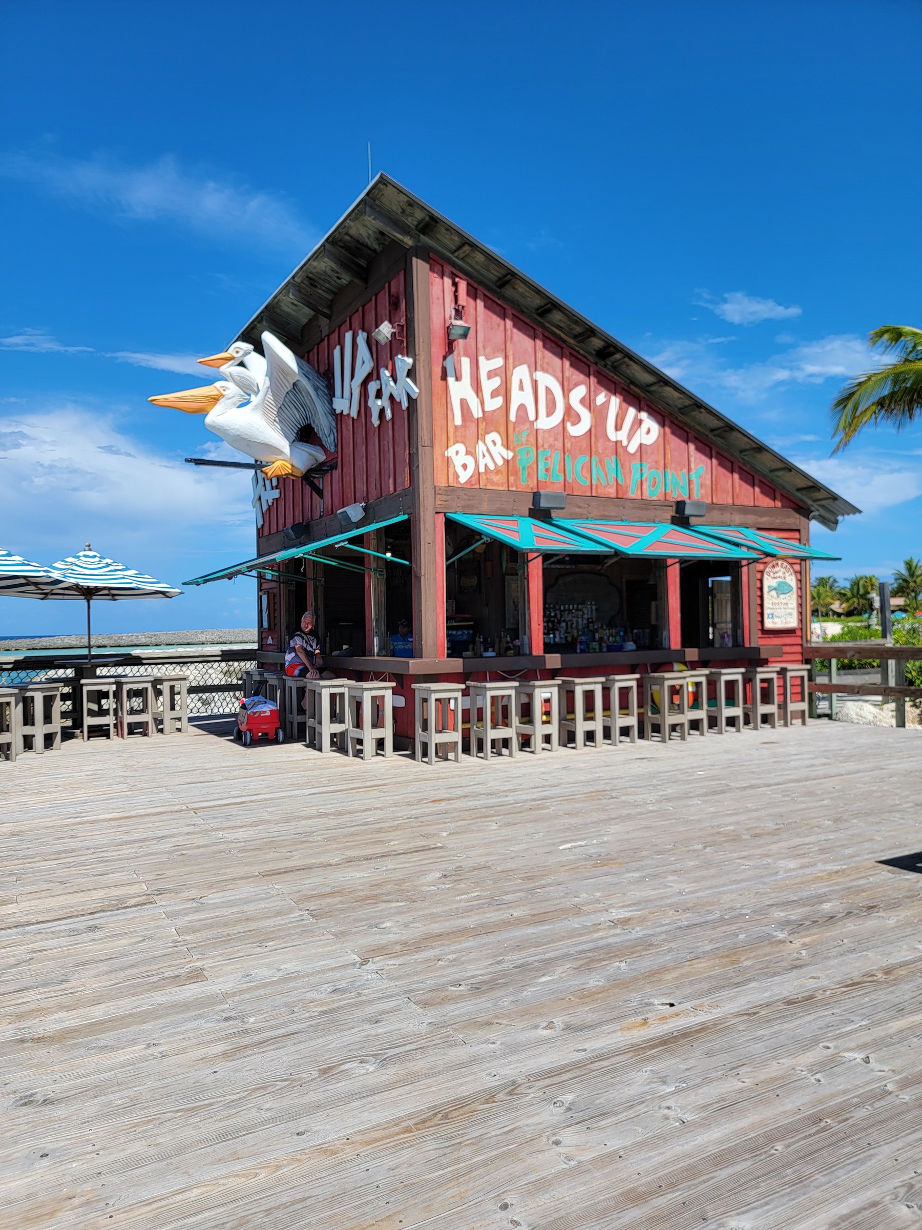 The Heads Up Bar at the end of the pier