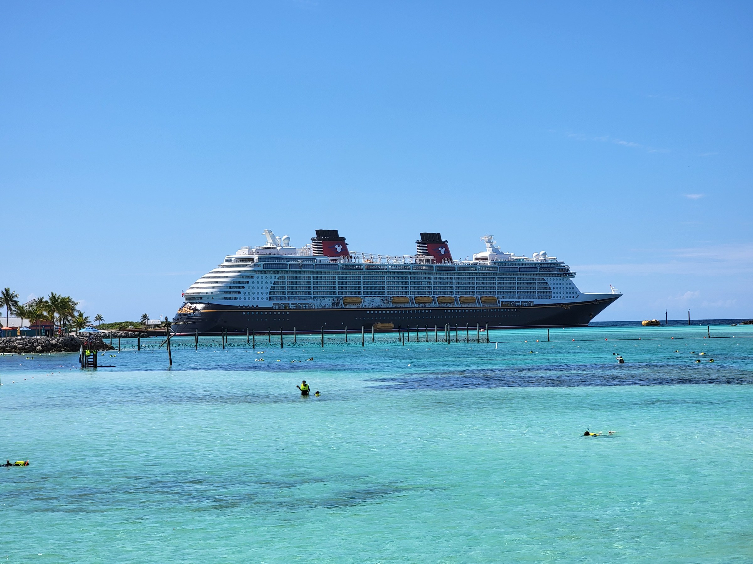 The Dream across the lagoon at Castaway Cay