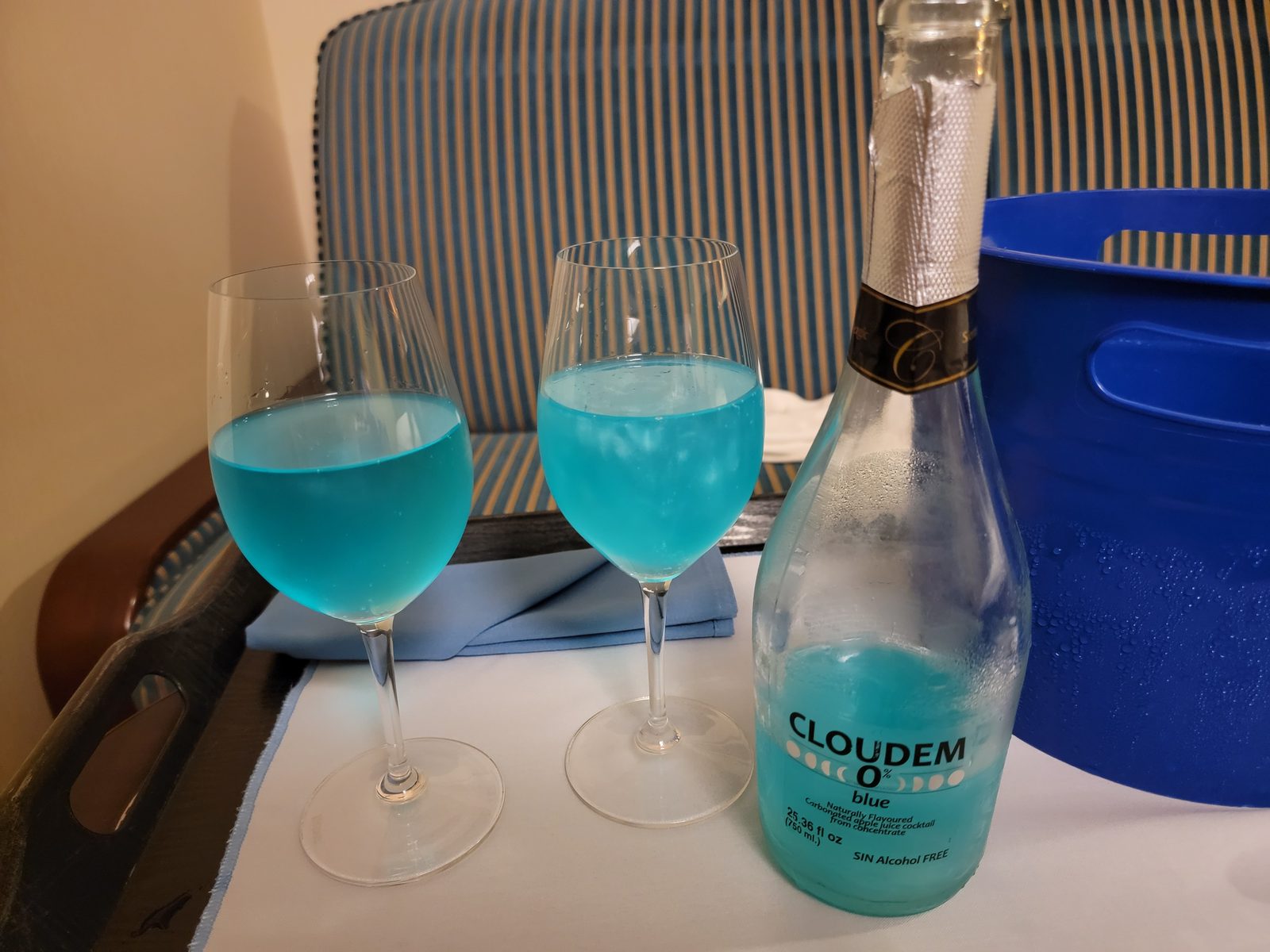 Cloudem Blue on the balcony