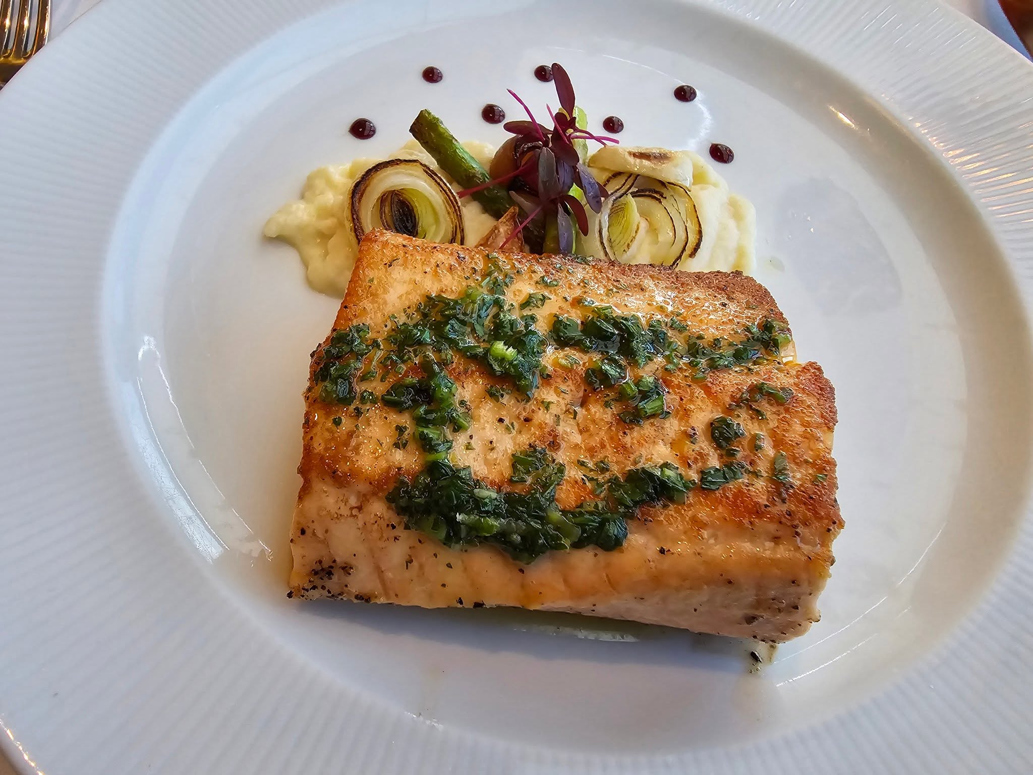 Fish course at Palo