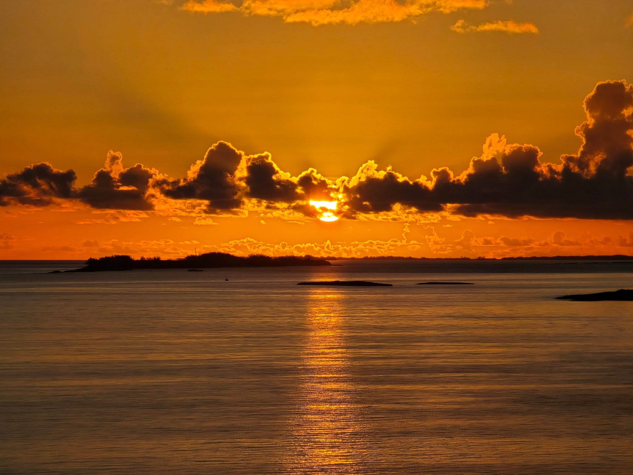 Sunrise on our morning in Nassau