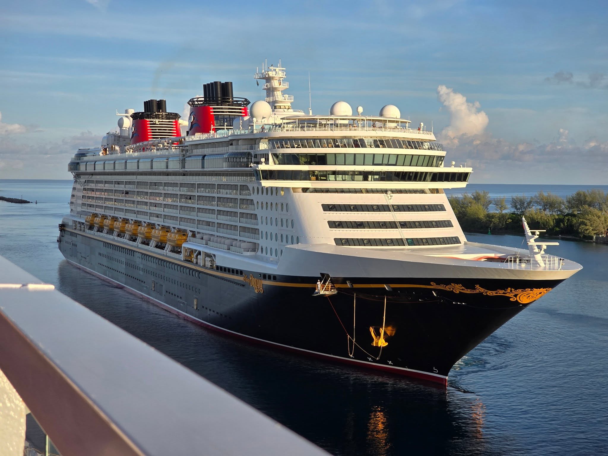 The Disney Dream docked next to us in Nassau