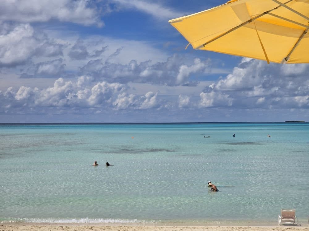 The water at Serenity Bay, Castaway Cay