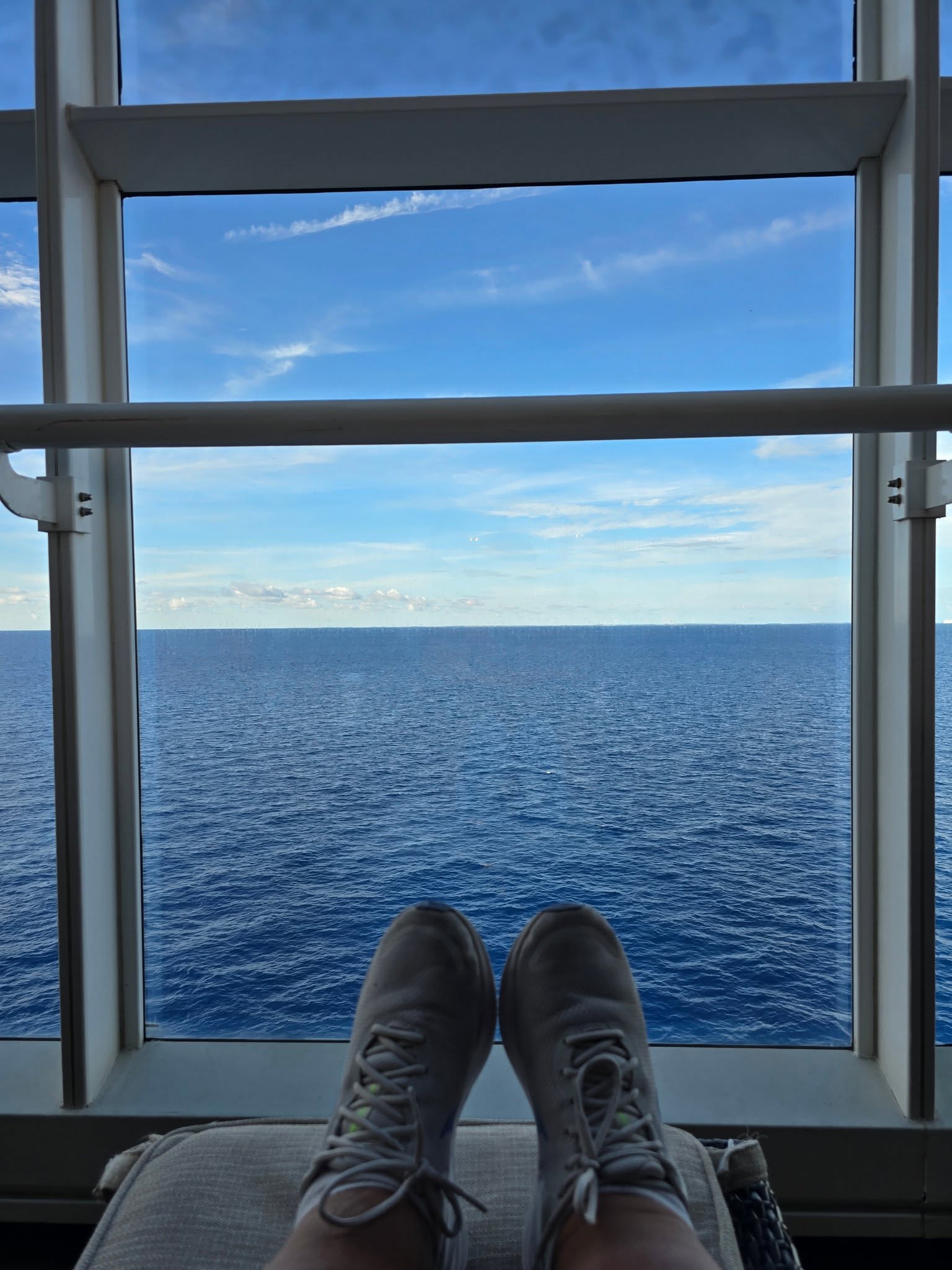Kathy's view from Quiet Cove on our sea day