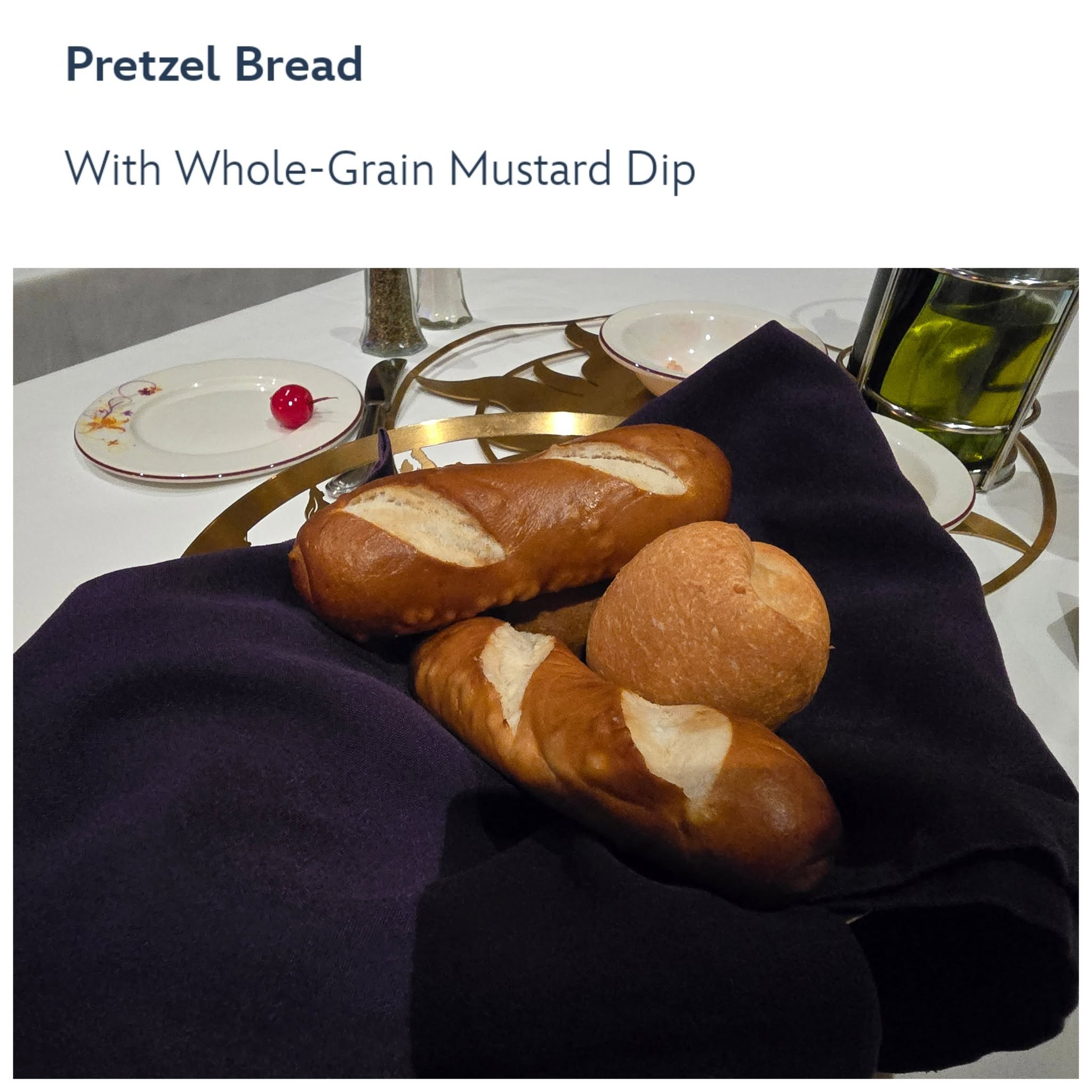 Pretzel bread at Rapunzel's Royal Table