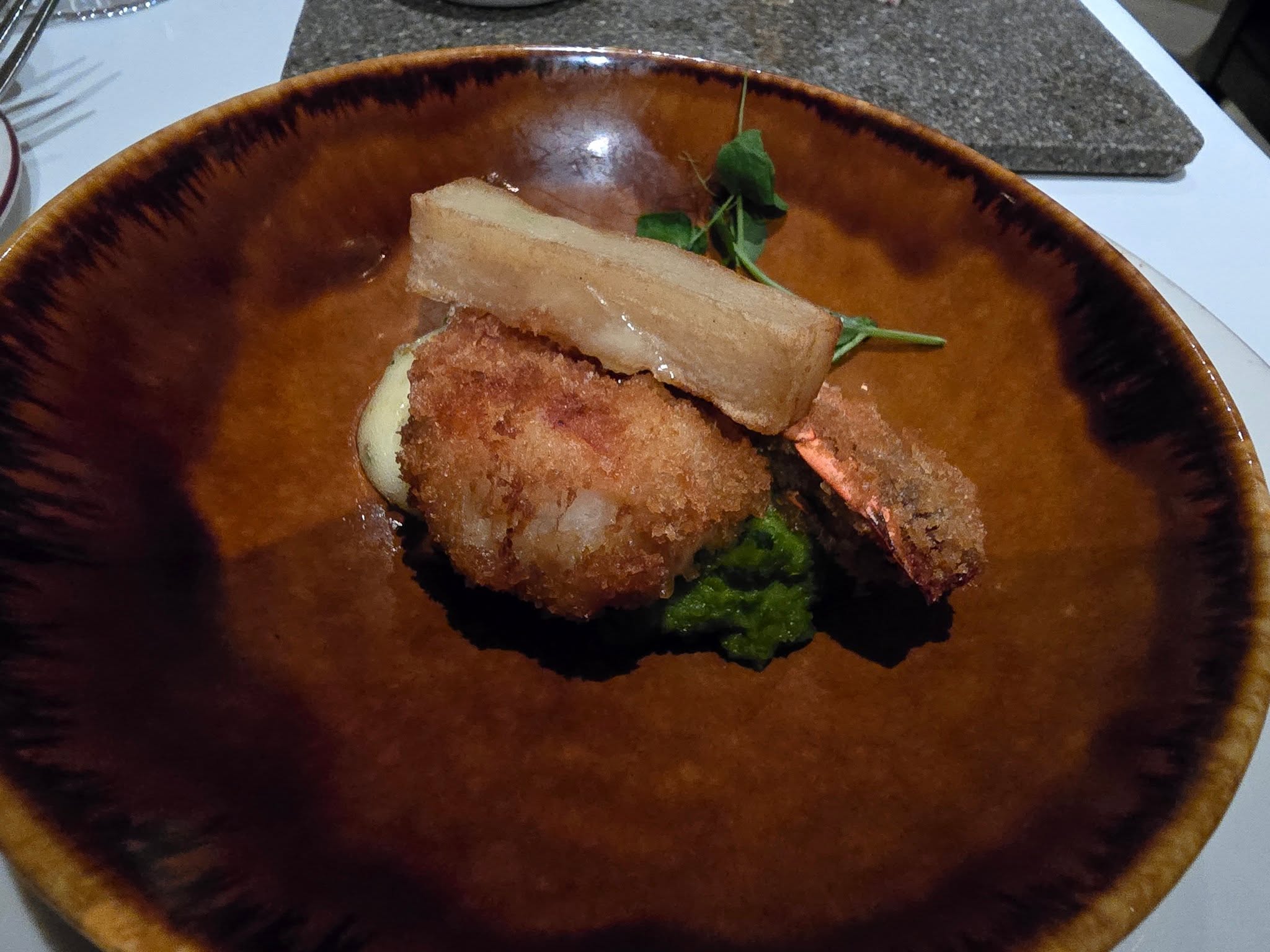 Crispy pork dish at Rapunzel's Royal Table