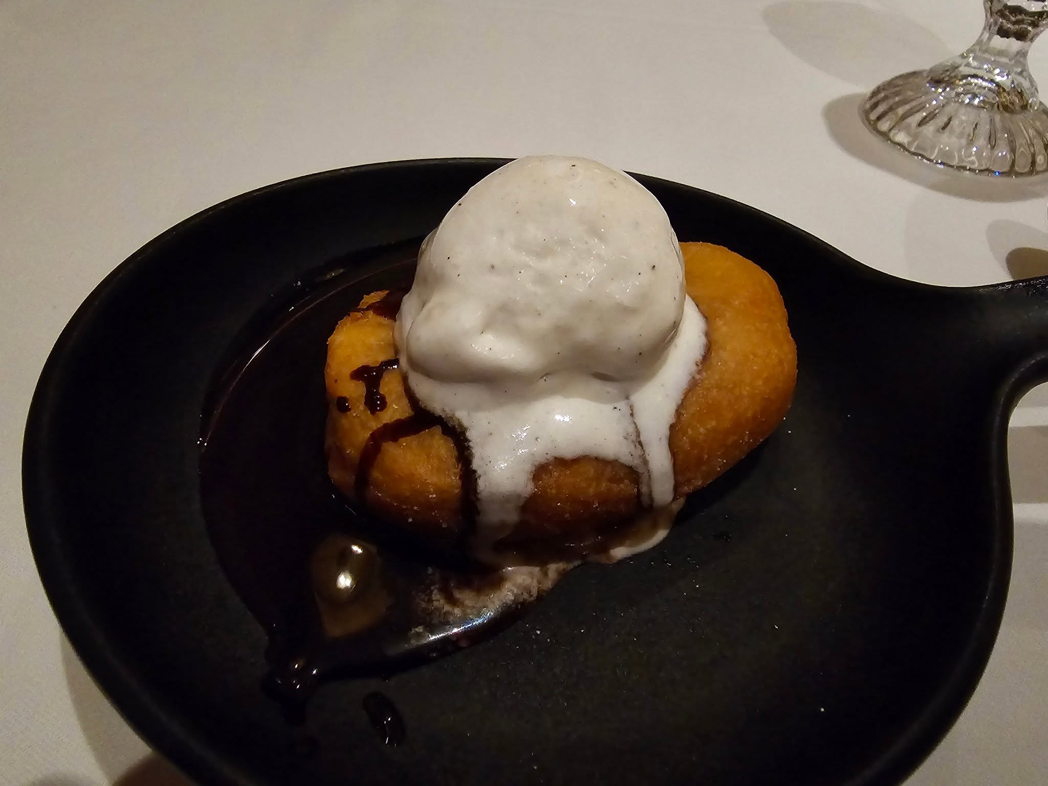 Dessert in a skillet at Rapunzel's Royal Table