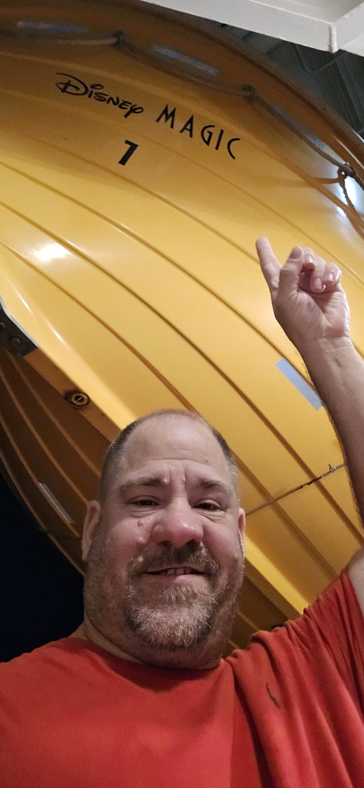 Lifeboat marked Disney Magic 7