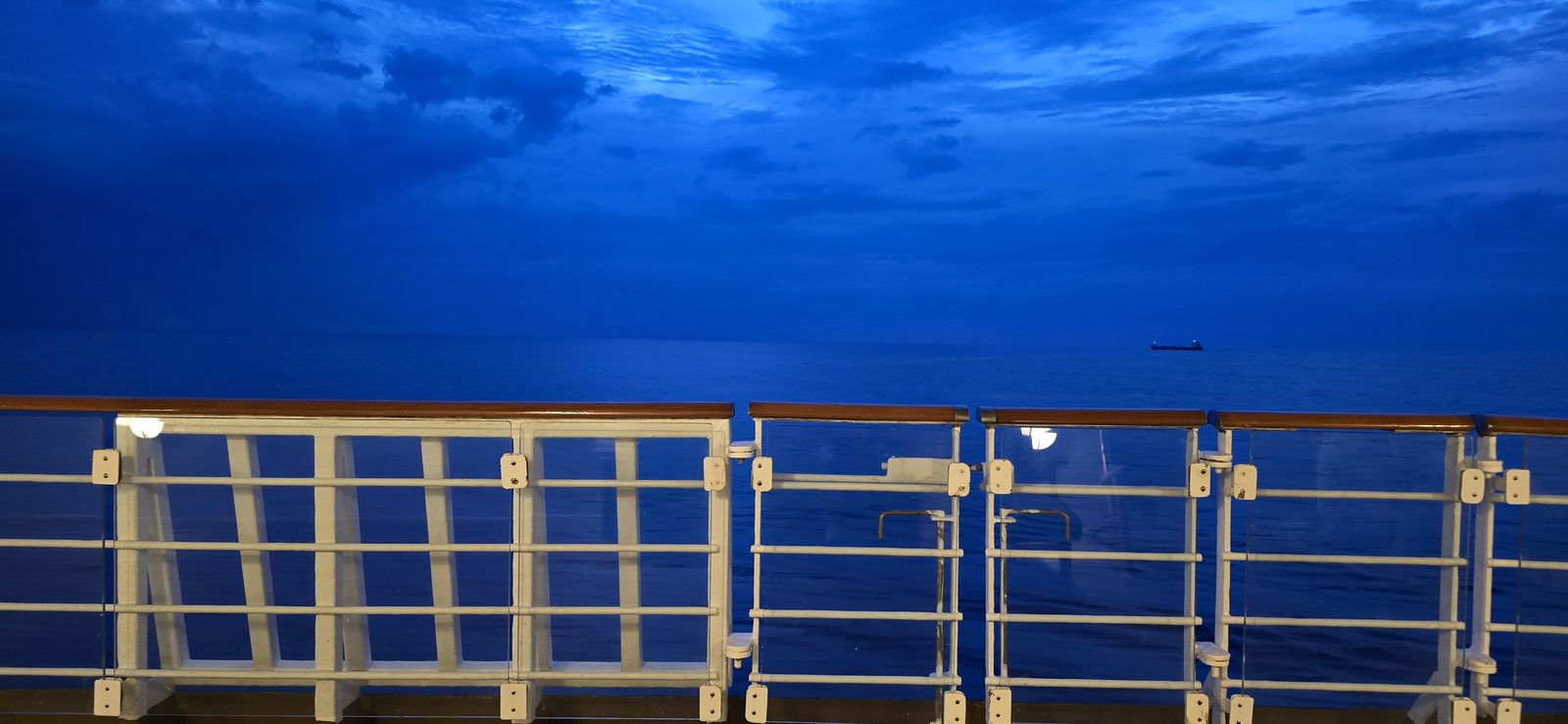 Dusk from the railing