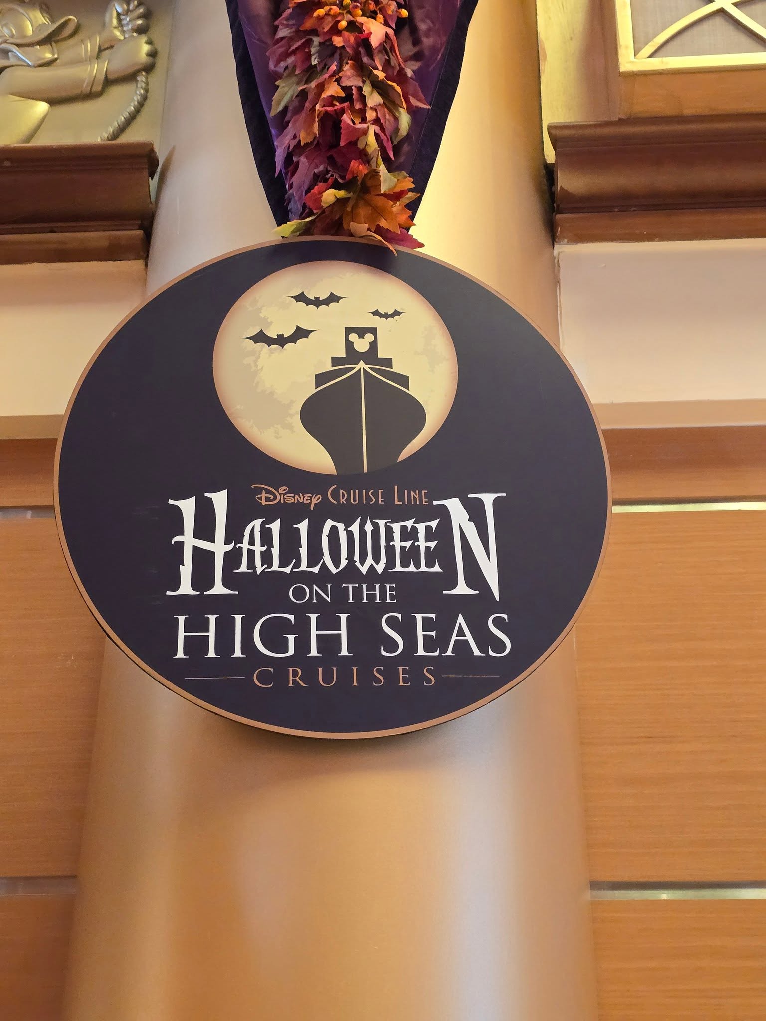 The Halloween on the High Seas sign