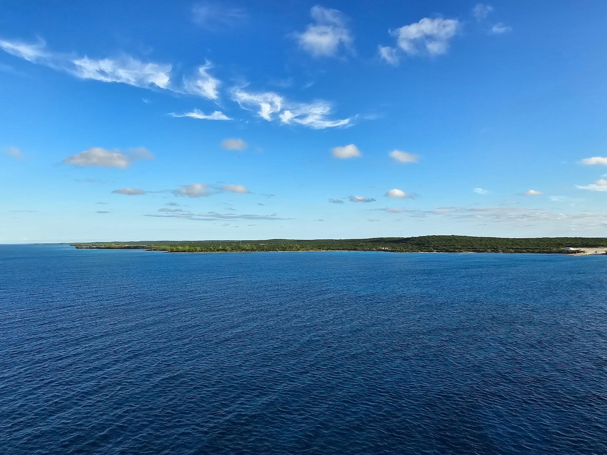 Lookout Cay from the ship