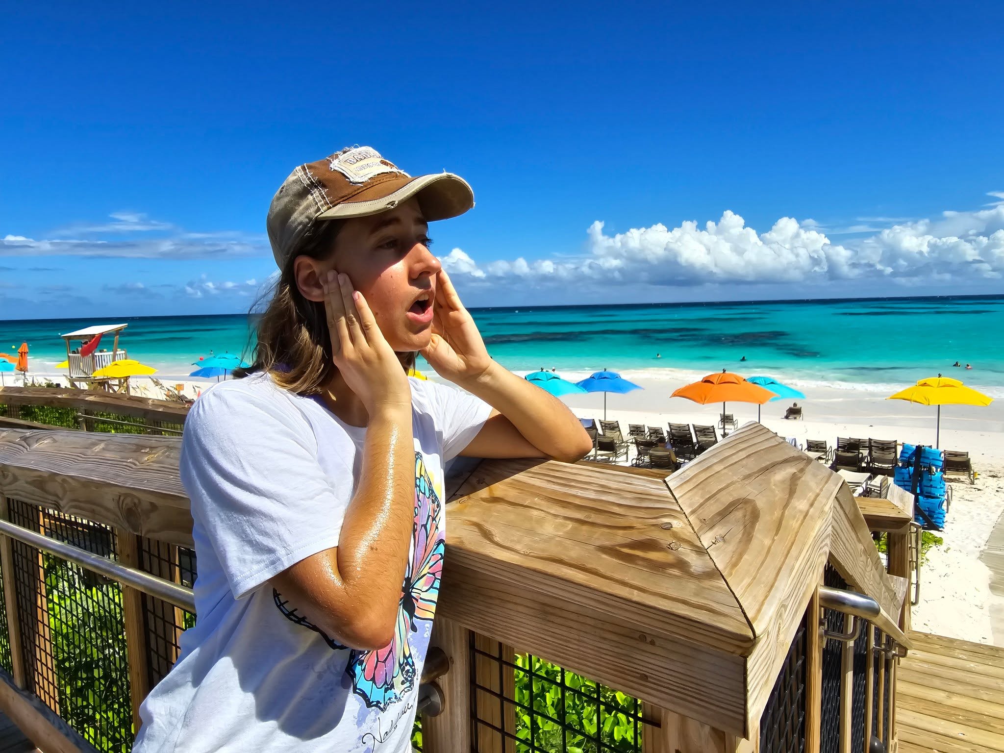 Lisa at the beach overlook