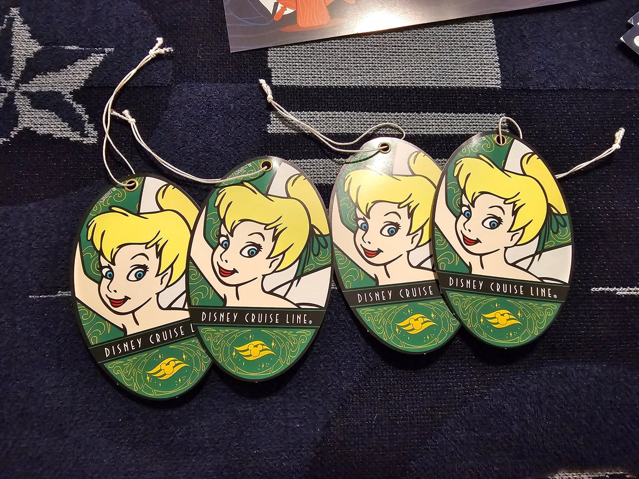 Tinker Bell luggage tags for the trip home