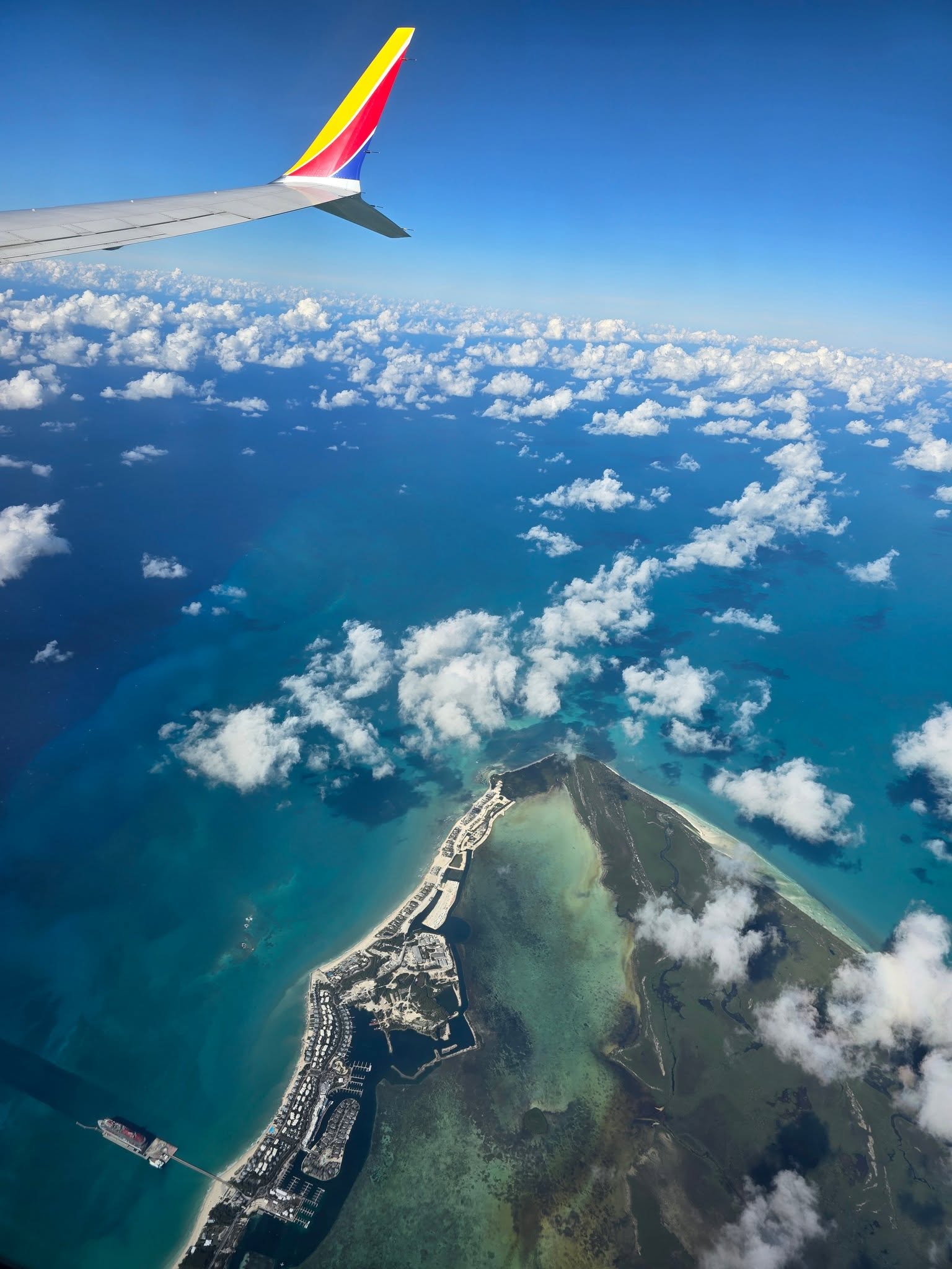 More of the Bahamas from the plane