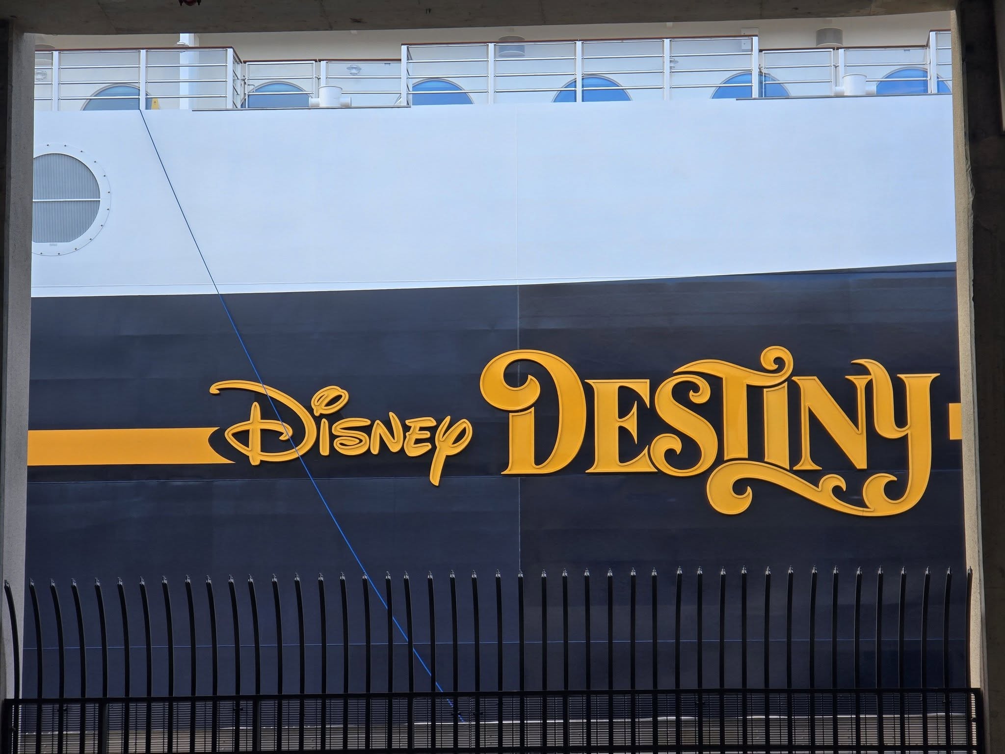 The Disney Destiny name at Port Everglades
