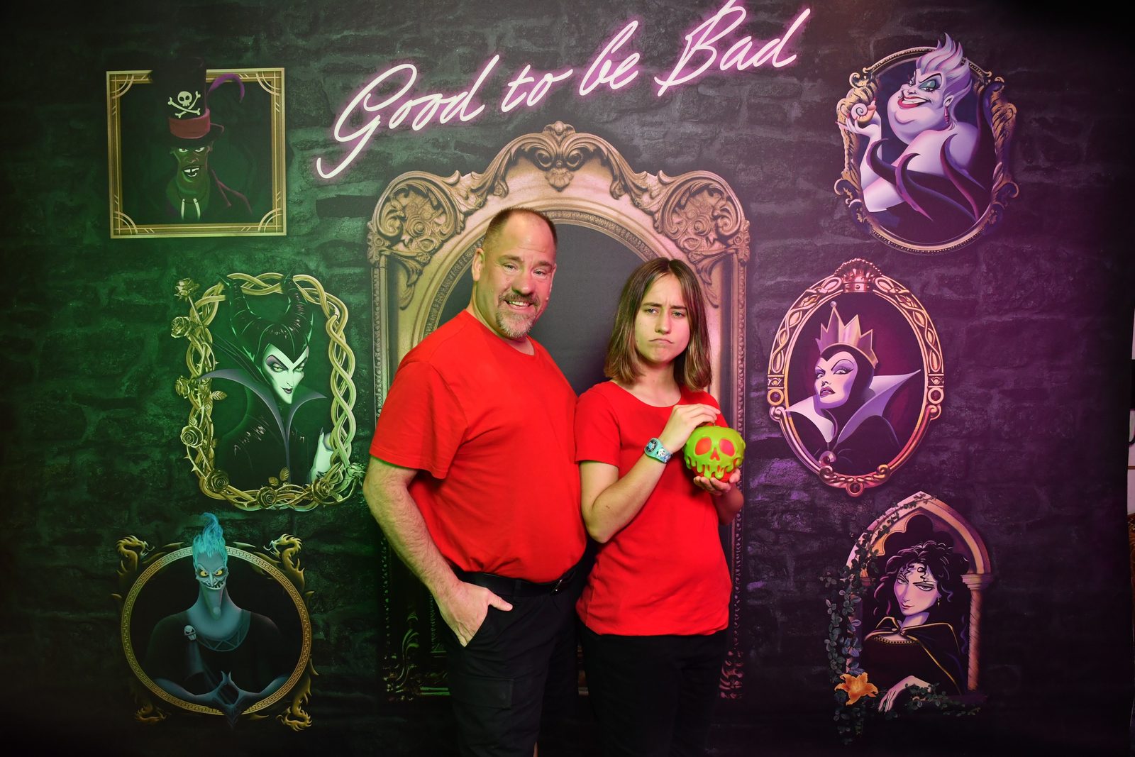 Lisa and Michael at the villains wall on the Destiny