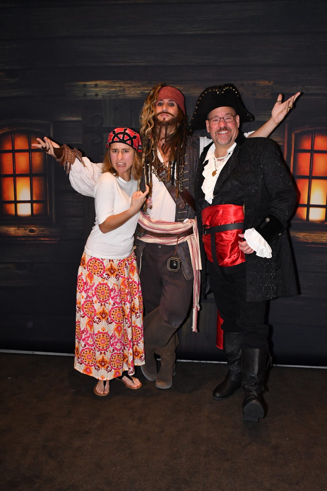 Lisa and Michael meet Captain Jack Sparrow