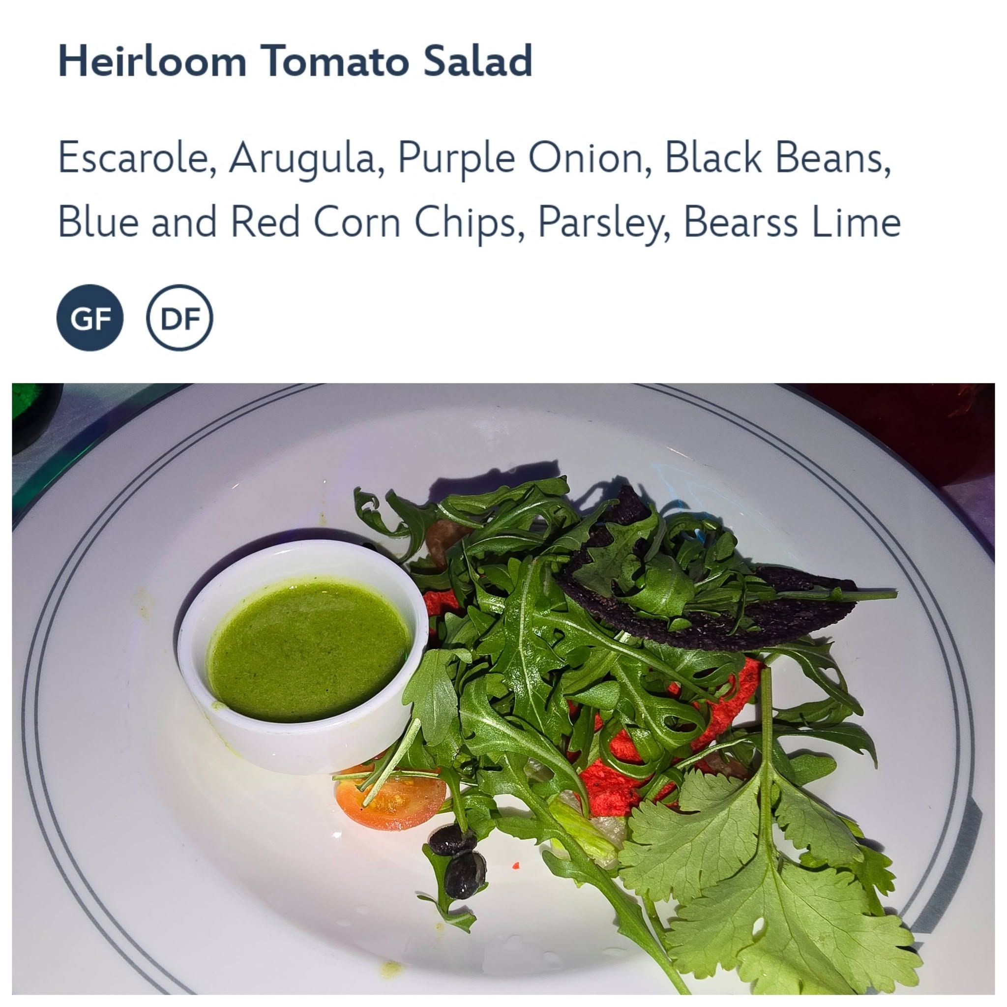 Heirloom tomato salad in Worlds of Marvel