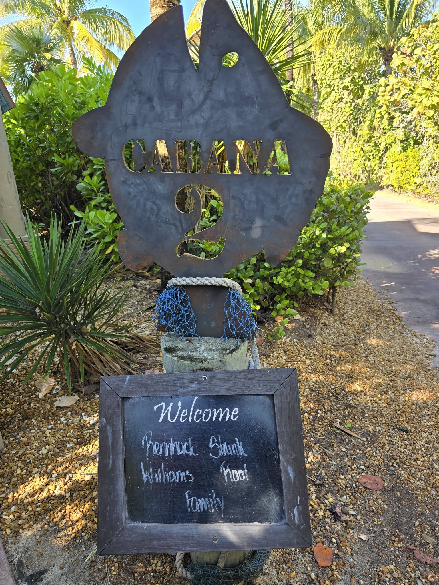 Our Cabana 2 sign at Castaway Cay